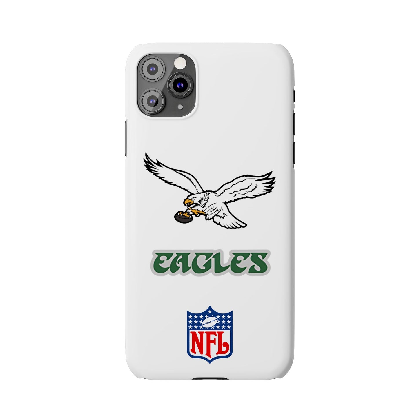 Custom Philadelphia Eagles retro cell phone case Slim Phone Cases in white