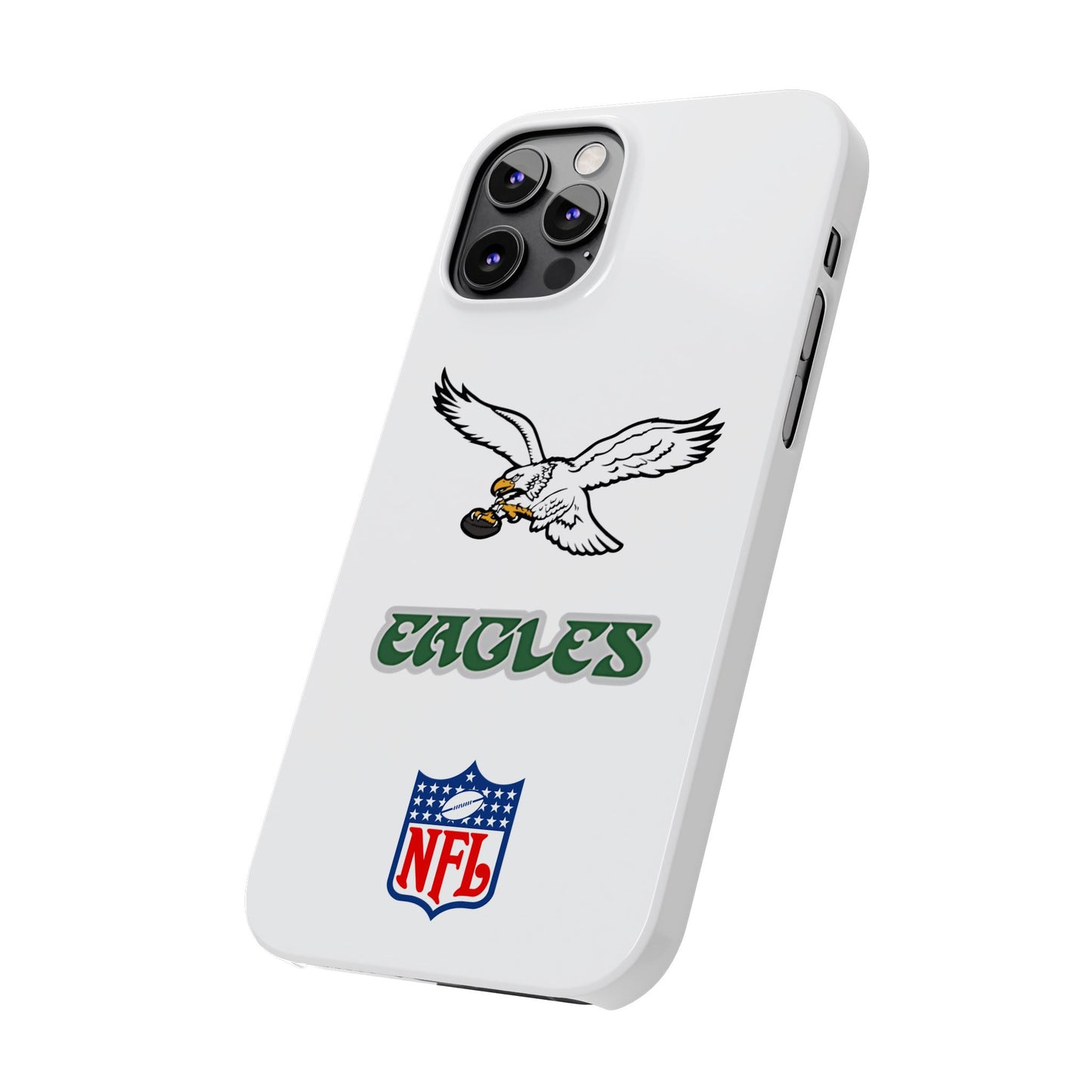 Custom Philadelphia Eagles retro cell phone case Slim Phone Cases in white