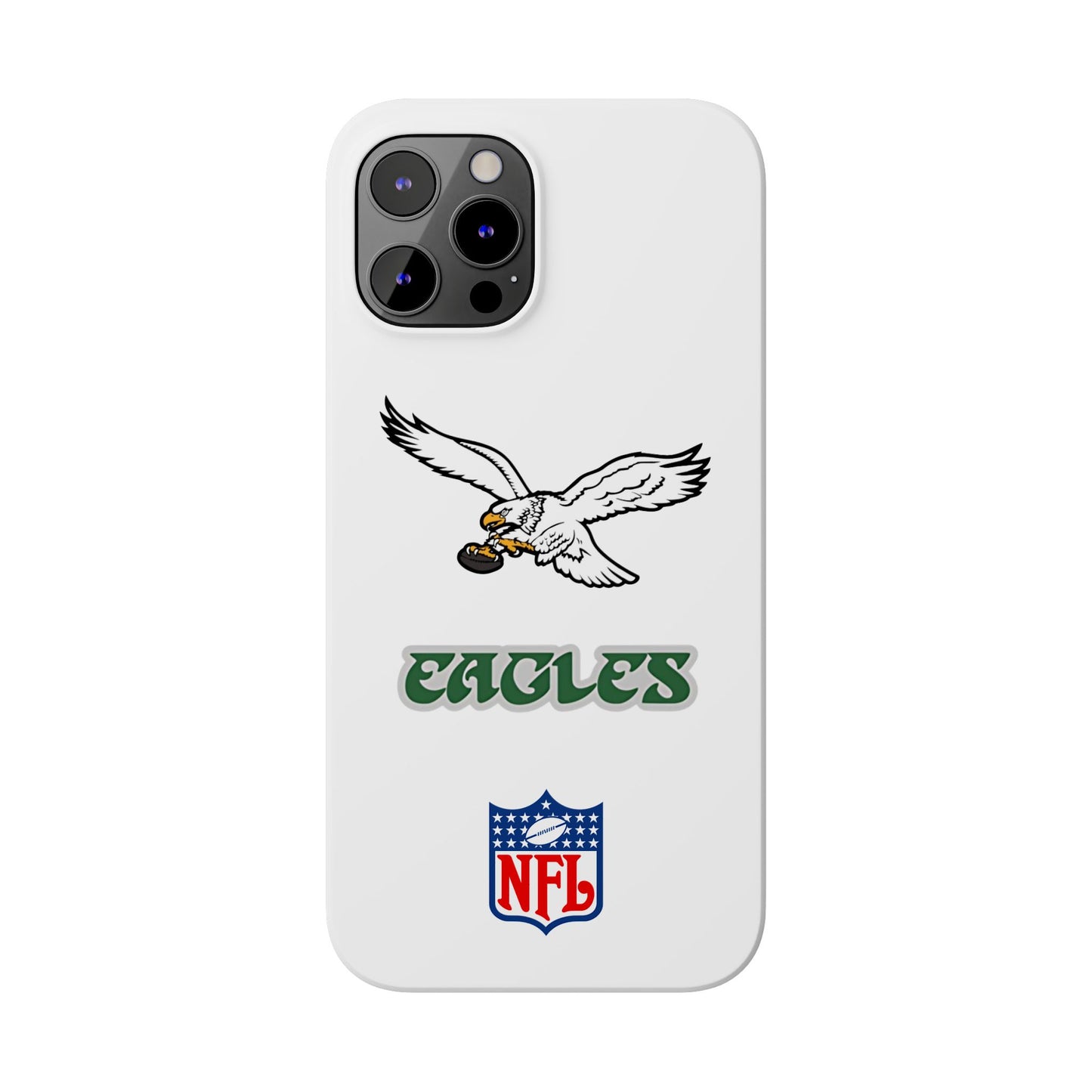 Custom Philadelphia Eagles retro cell phone case Slim Phone Cases in white