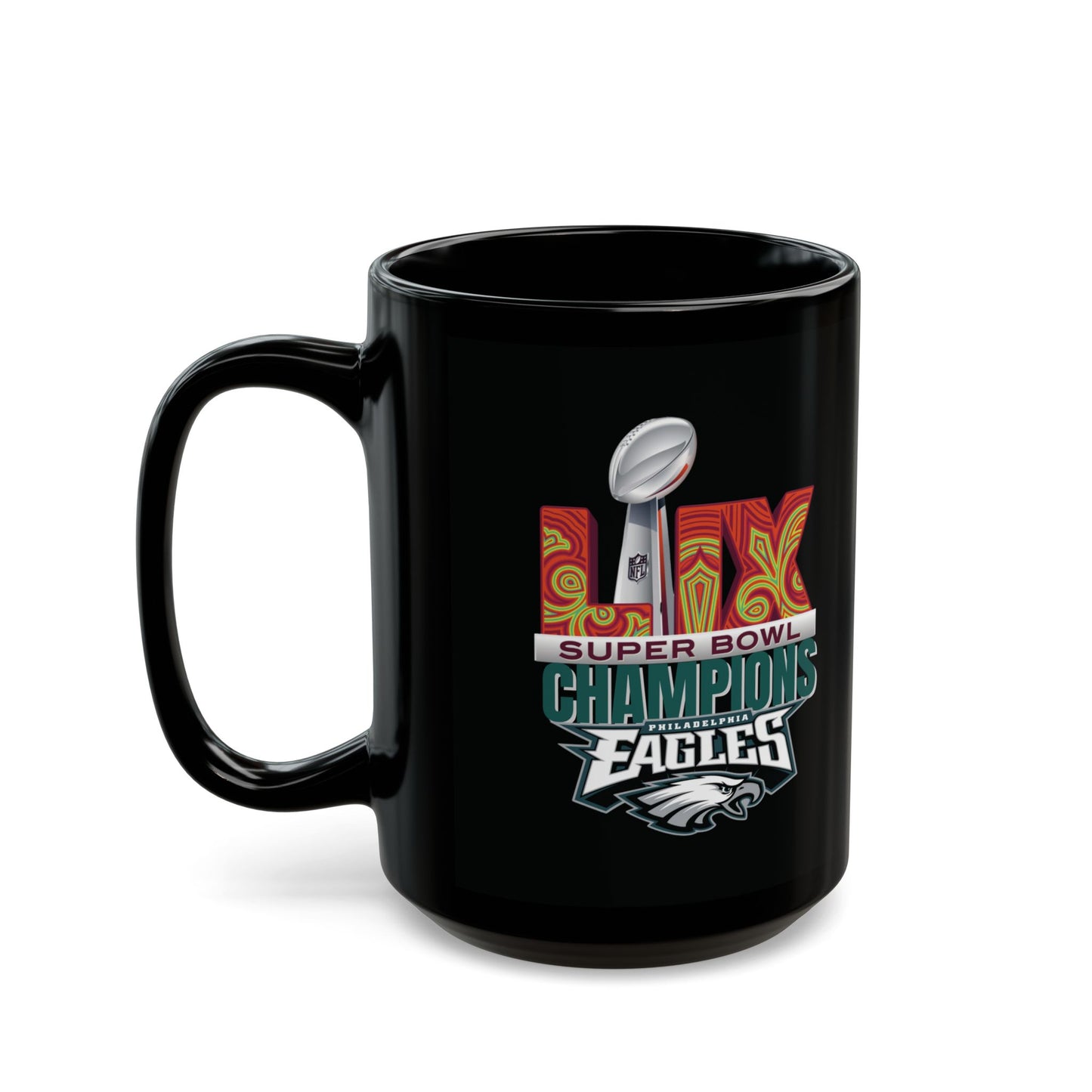 EAGLES 2025 Superbowl champion Black Mug (11oz, 15oz)
