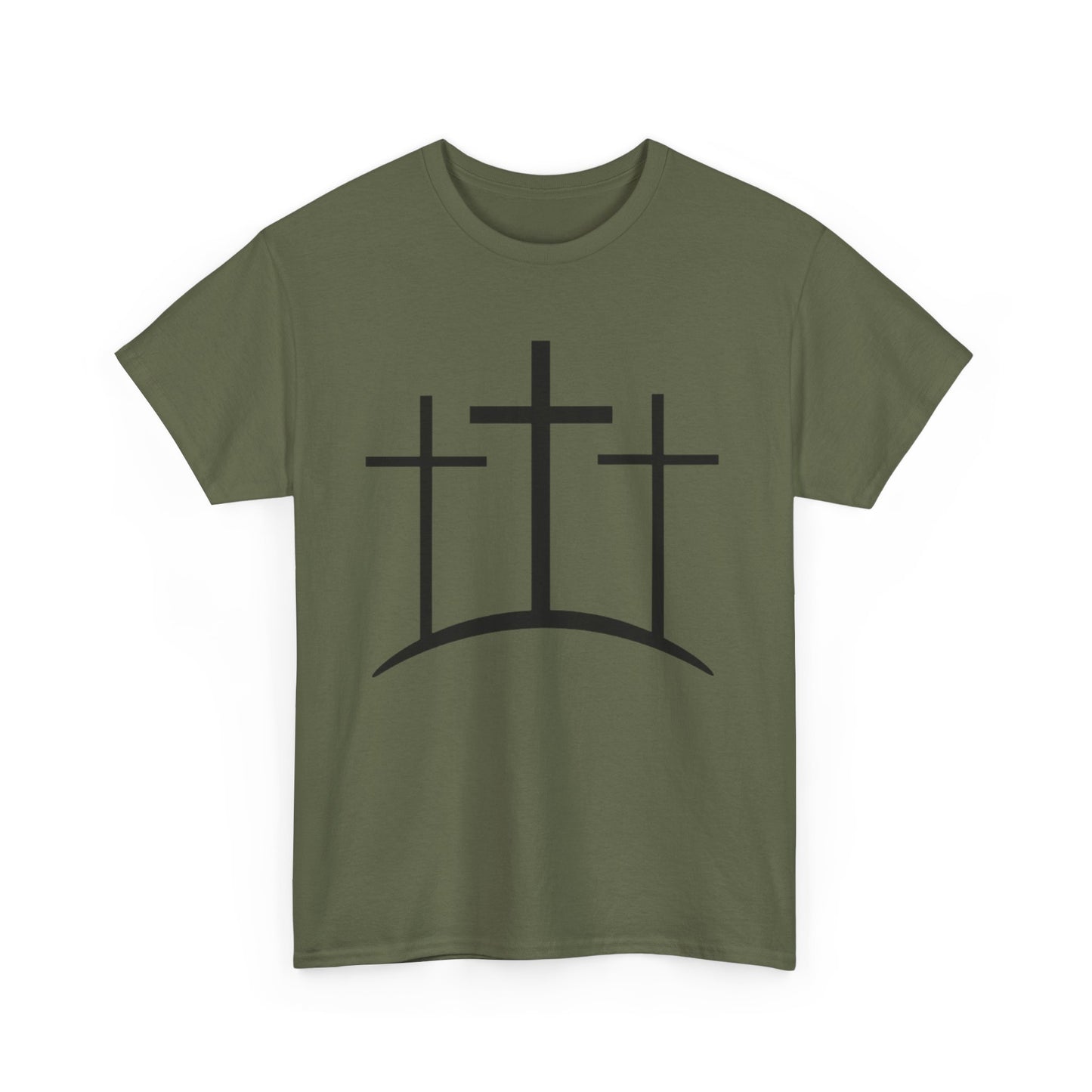 Christian t-shirt 3 crosses Unisex Heavy Cotton Tee