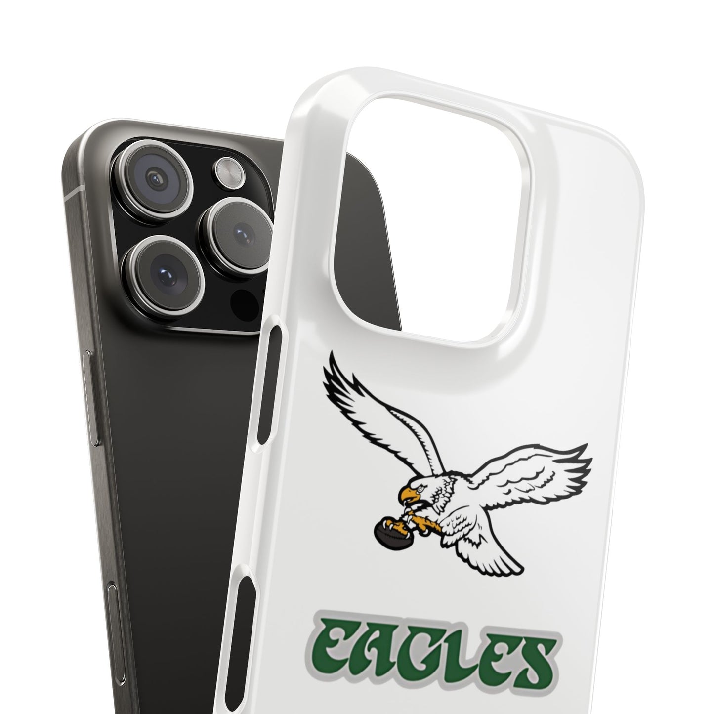 Custom Philadelphia Eagles retro cell phone case Slim Phone Cases in white