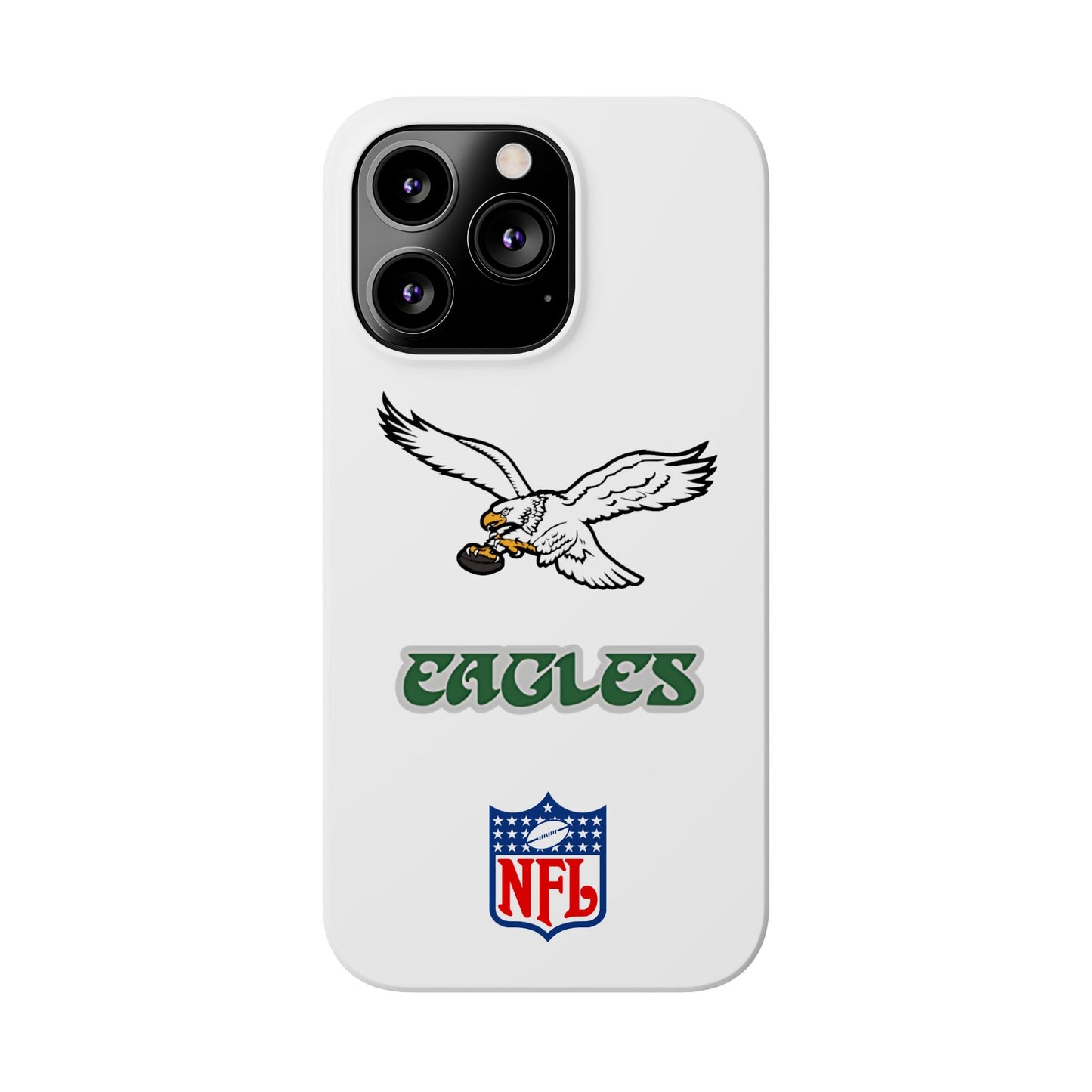 Custom Philadelphia Eagles retro cell phone case Slim Phone Cases in white