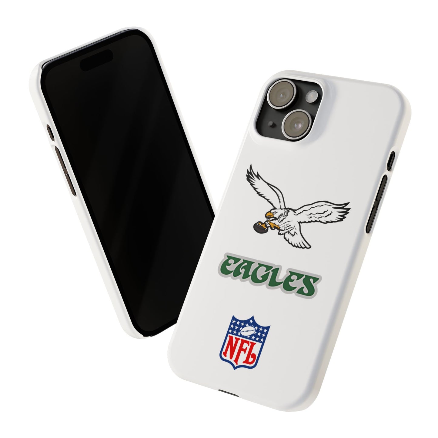 Custom Philadelphia Eagles retro cell phone case Slim Phone Cases in white
