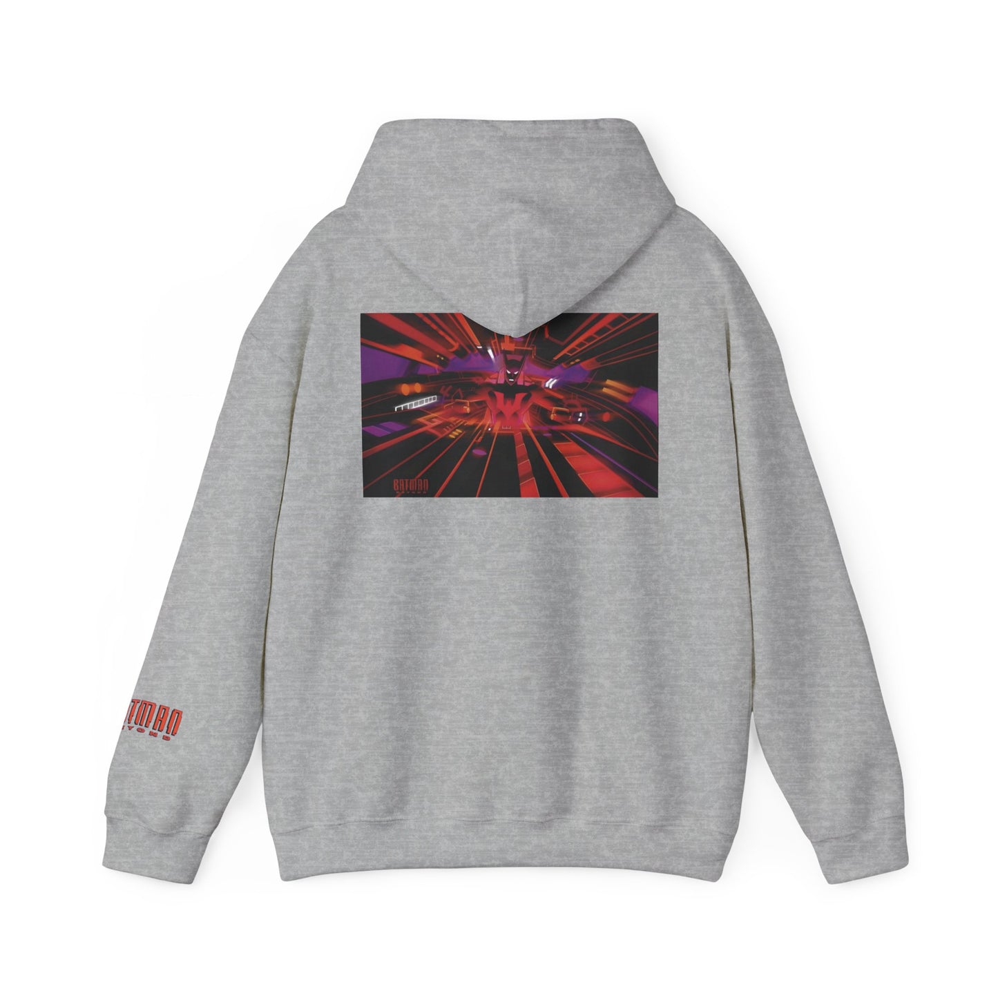 Copy of Batman Beyond Hooded Sweatshirt alternate chest bat front and back designs