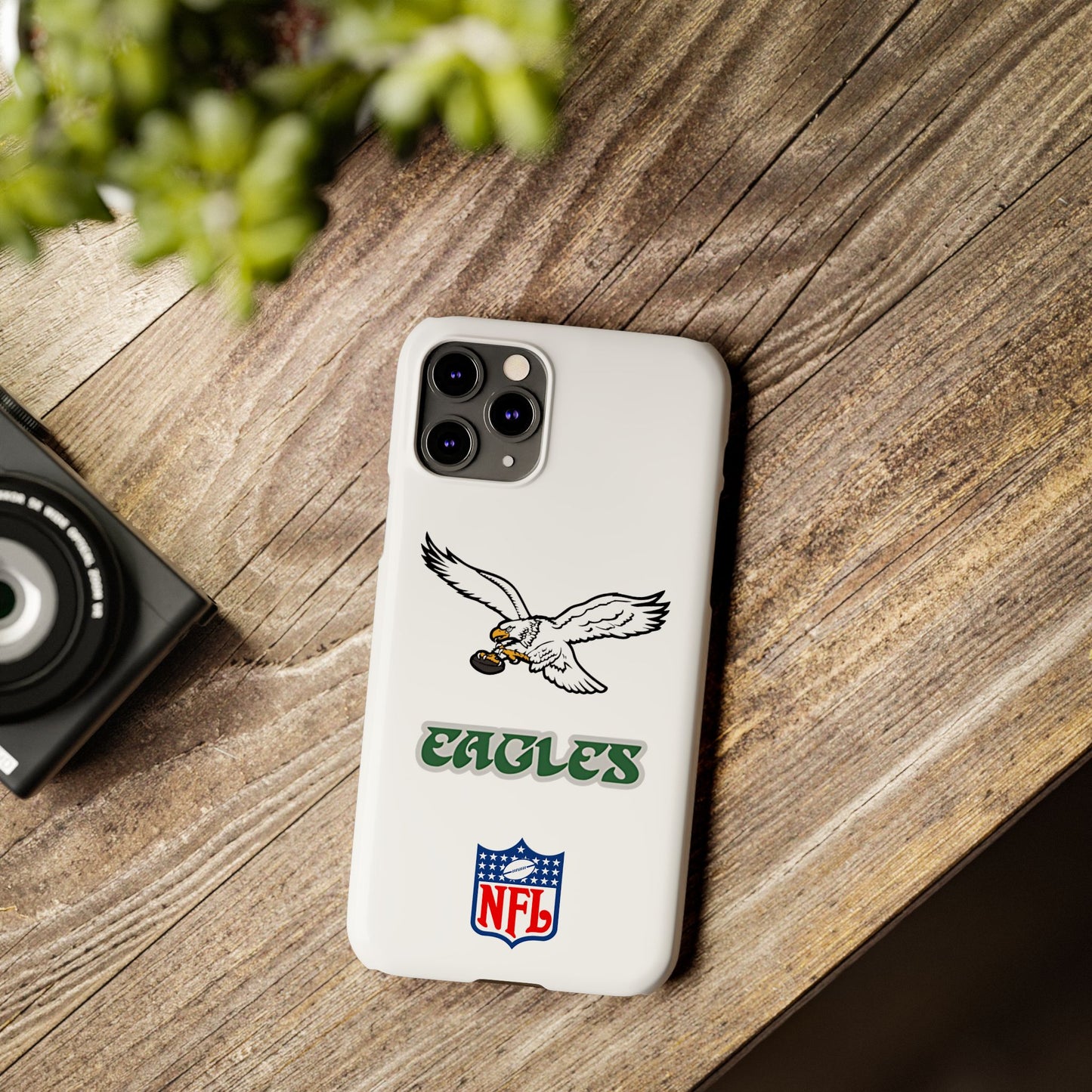 Custom Philadelphia Eagles retro cell phone case Slim Phone Cases in white