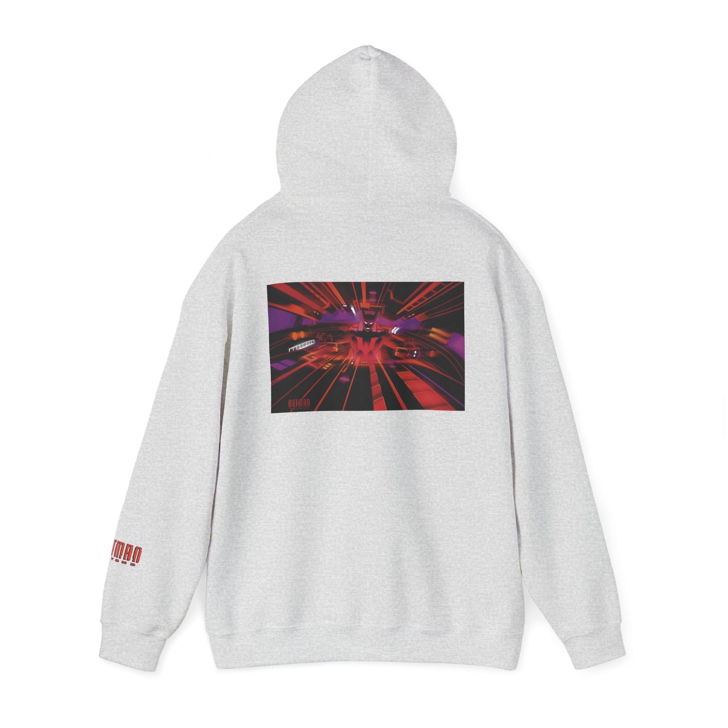 Copy of Batman Beyond Hooded Sweatshirt alternate chest bat front and back designs