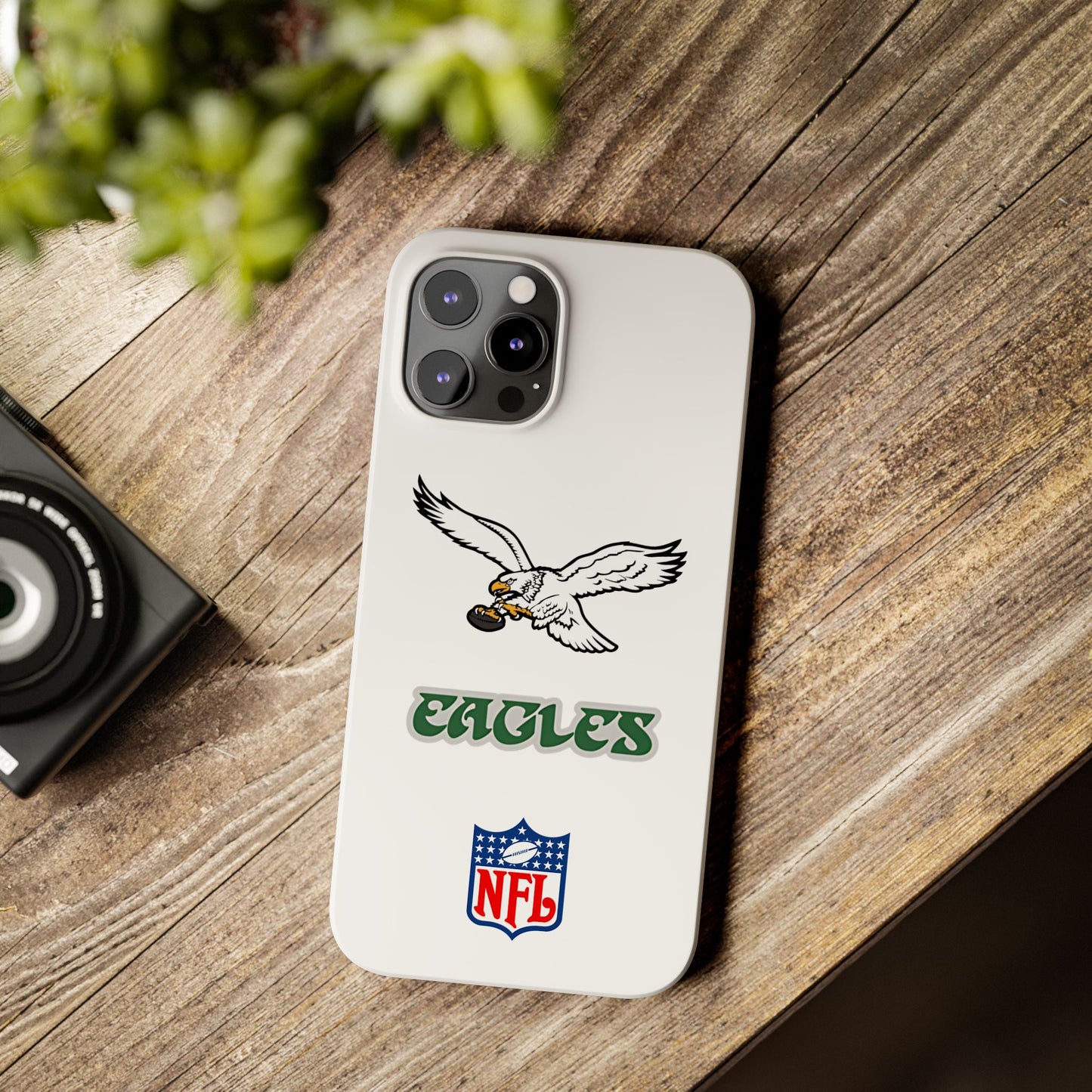 Custom Philadelphia Eagles retro cell phone case Slim Phone Cases in white