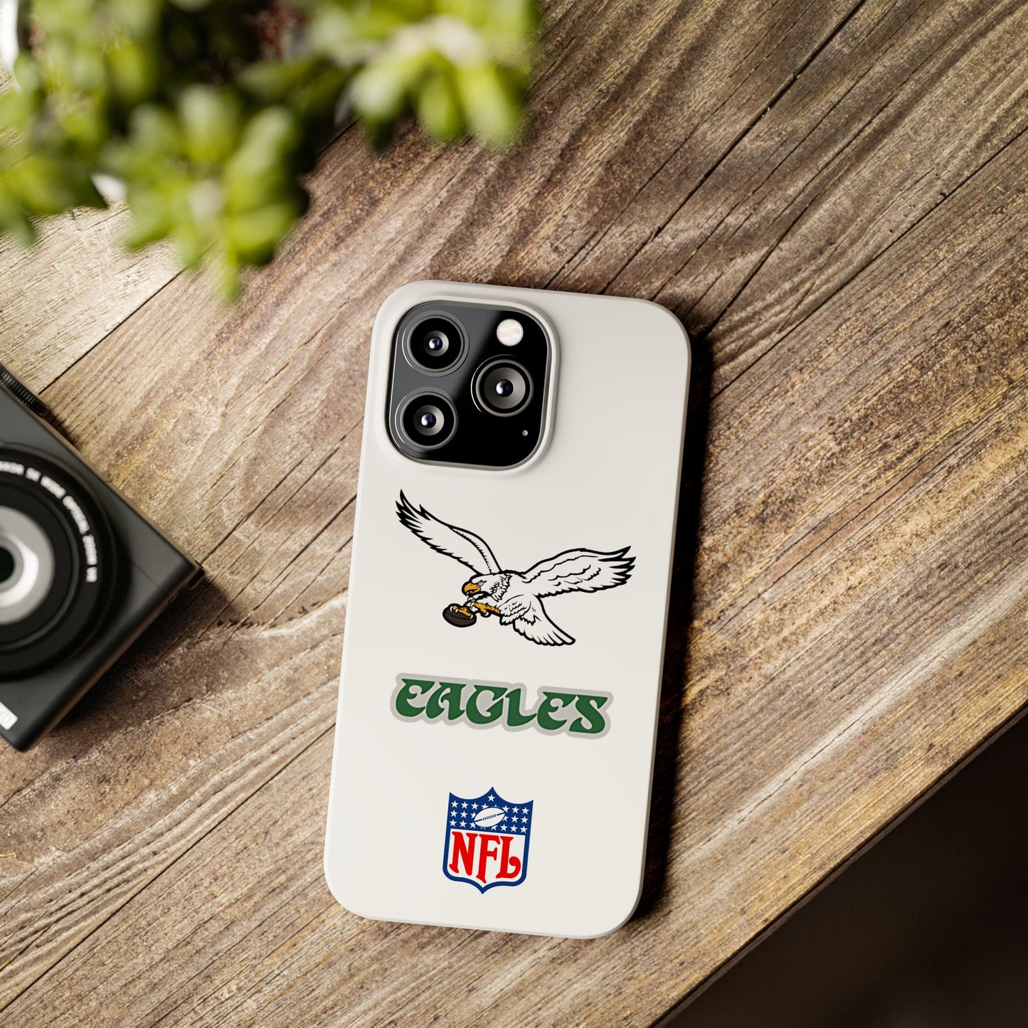 Custom Philadelphia Eagles retro cell phone case Slim Phone Cases in white