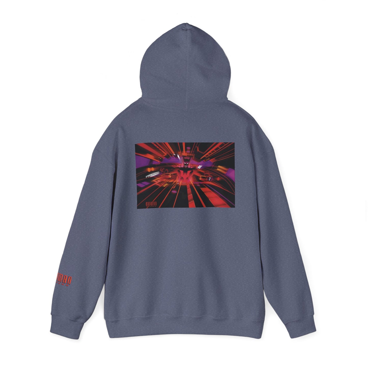 Copy of Batman Beyond Hooded Sweatshirt alternate chest bat front and back designs
