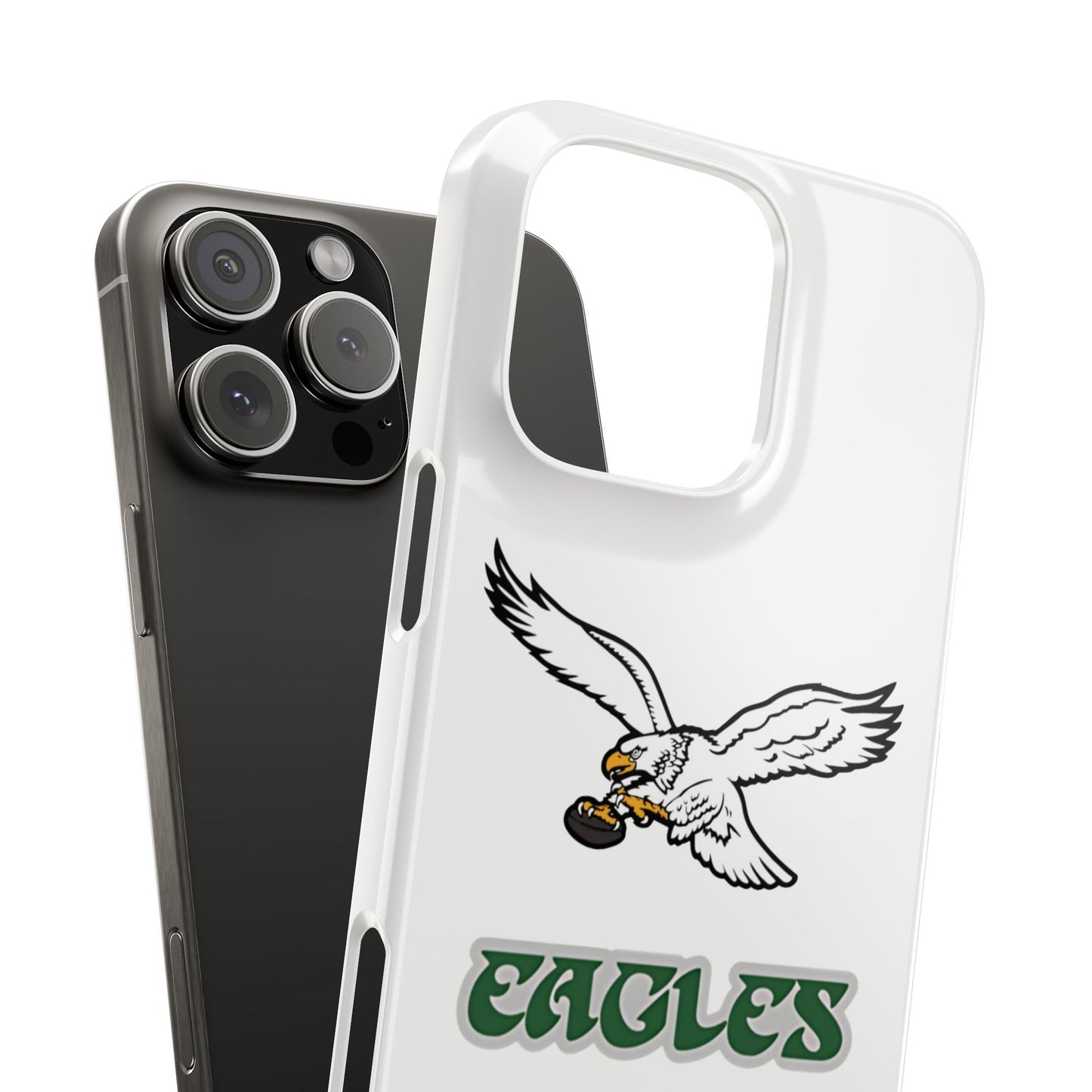Custom Philadelphia Eagles retro cell phone case Slim Phone Cases in white