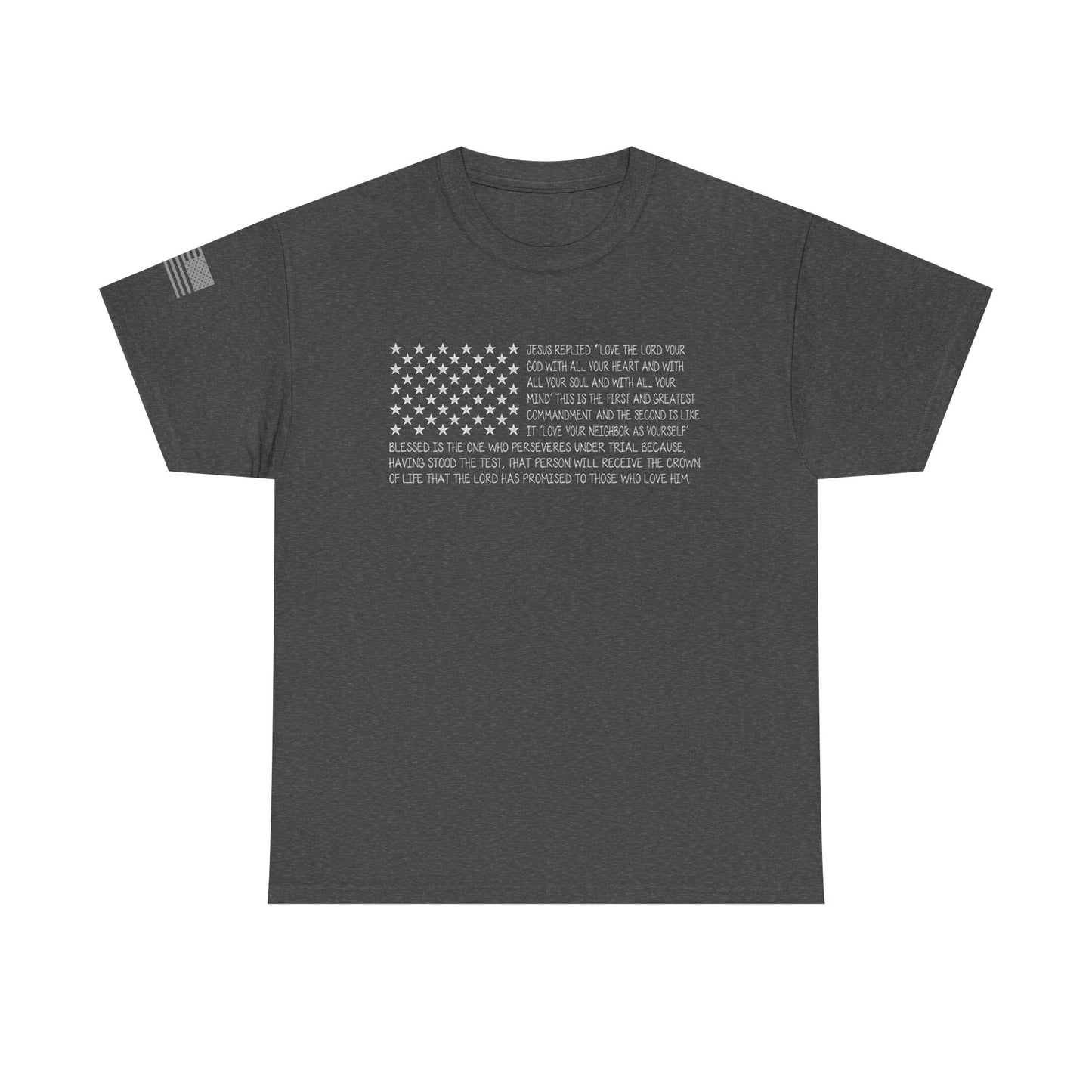 Bible t-shirt Men's USA Flag American Christian Bible Verse gift shirts