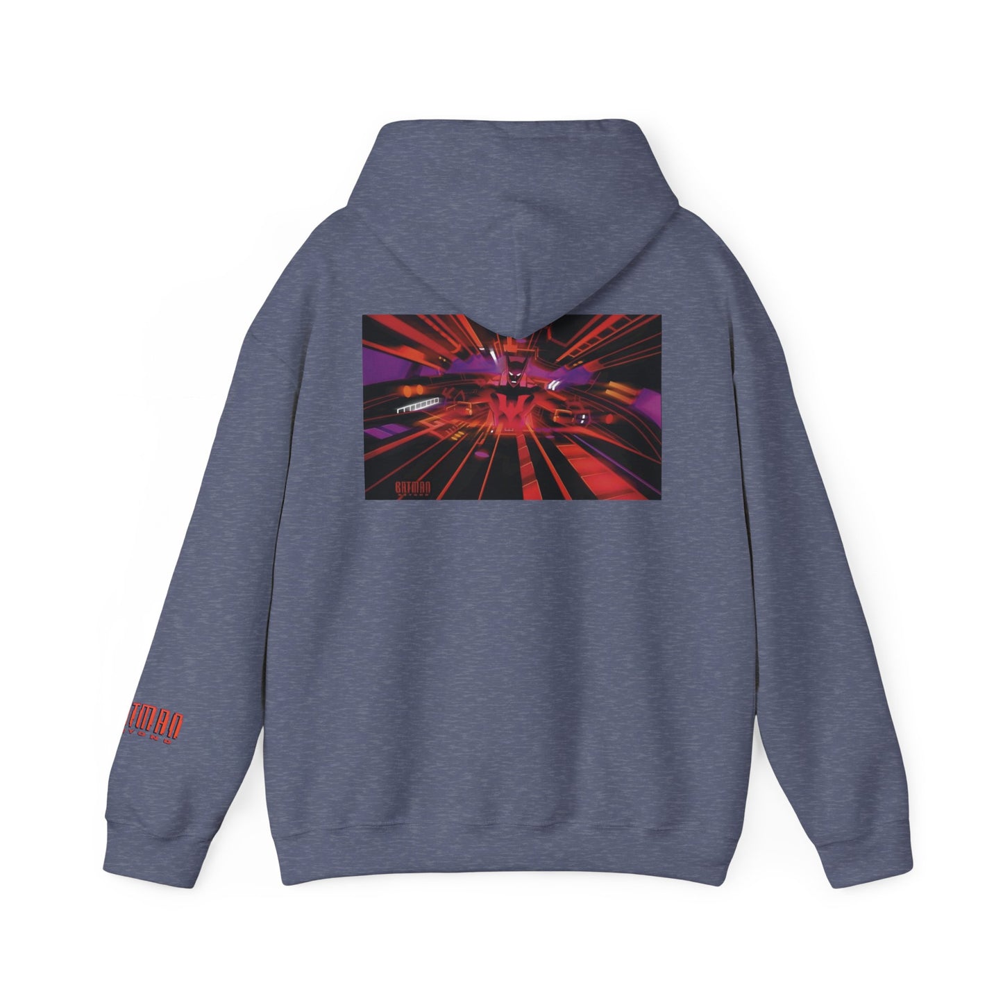 Copy of Batman Beyond Hooded Sweatshirt alternate chest bat front and back designs