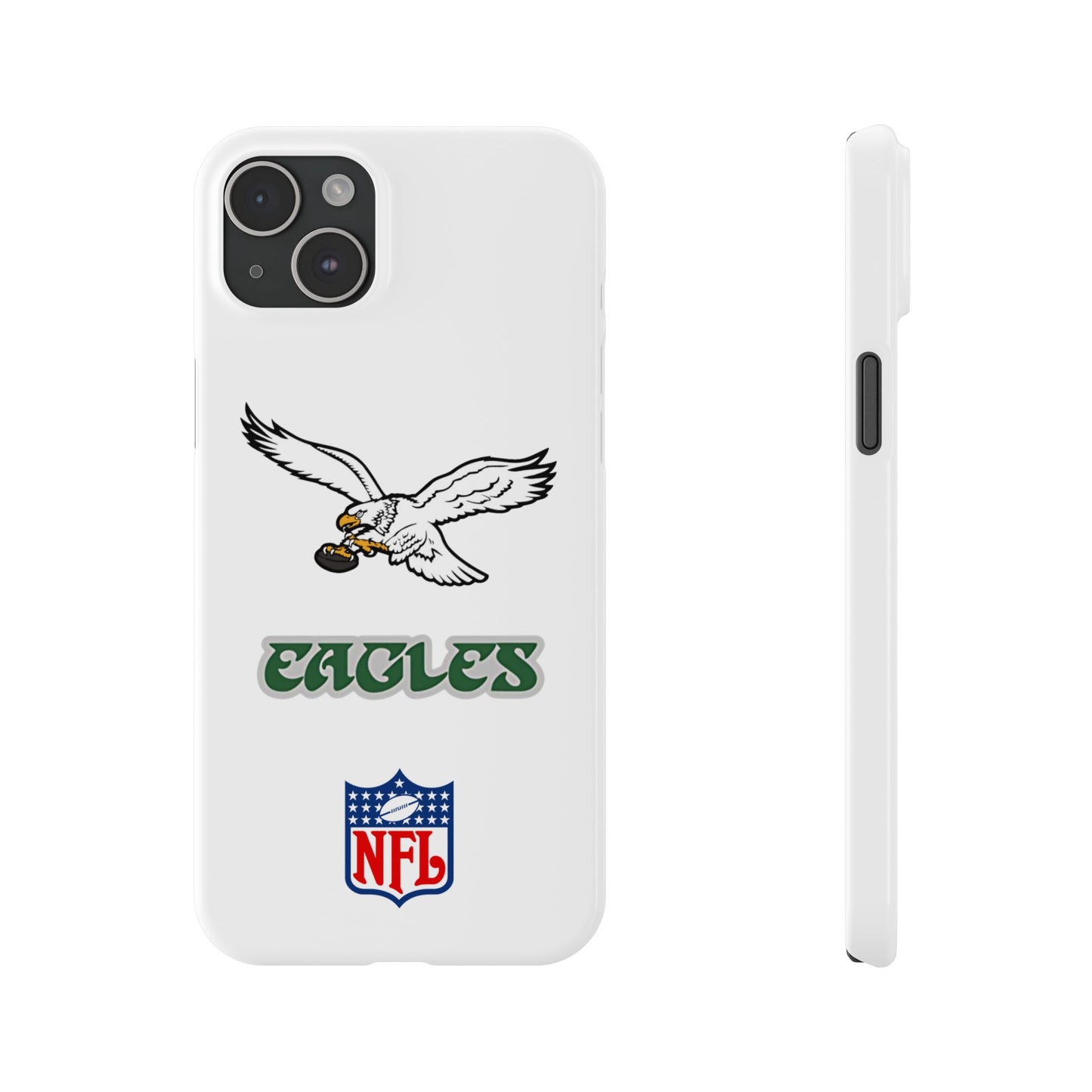 Custom Philadelphia Eagles retro cell phone case Slim Phone Cases in white