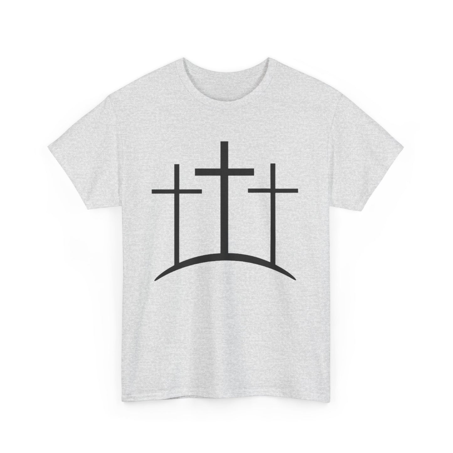 Christian t-shirt 3 crosses Unisex Heavy Cotton Tee