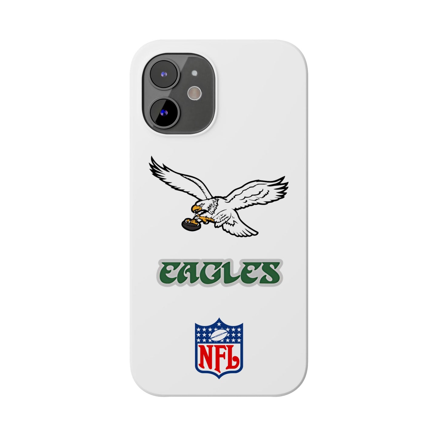 Custom Philadelphia Eagles retro cell phone case Slim Phone Cases in white