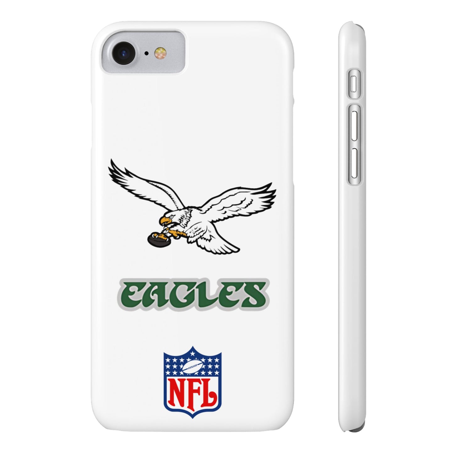 Custom Philadelphia Eagles retro cell phone case Slim Phone Cases in white