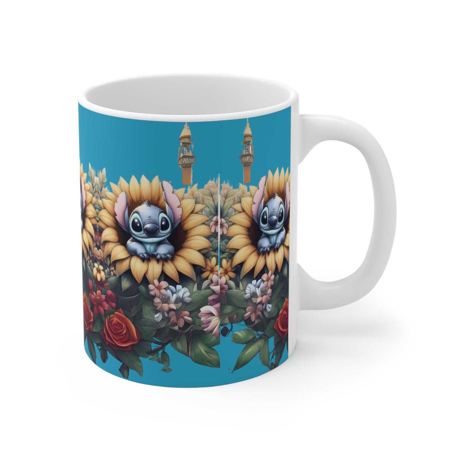 stitch flower Mug 11oz