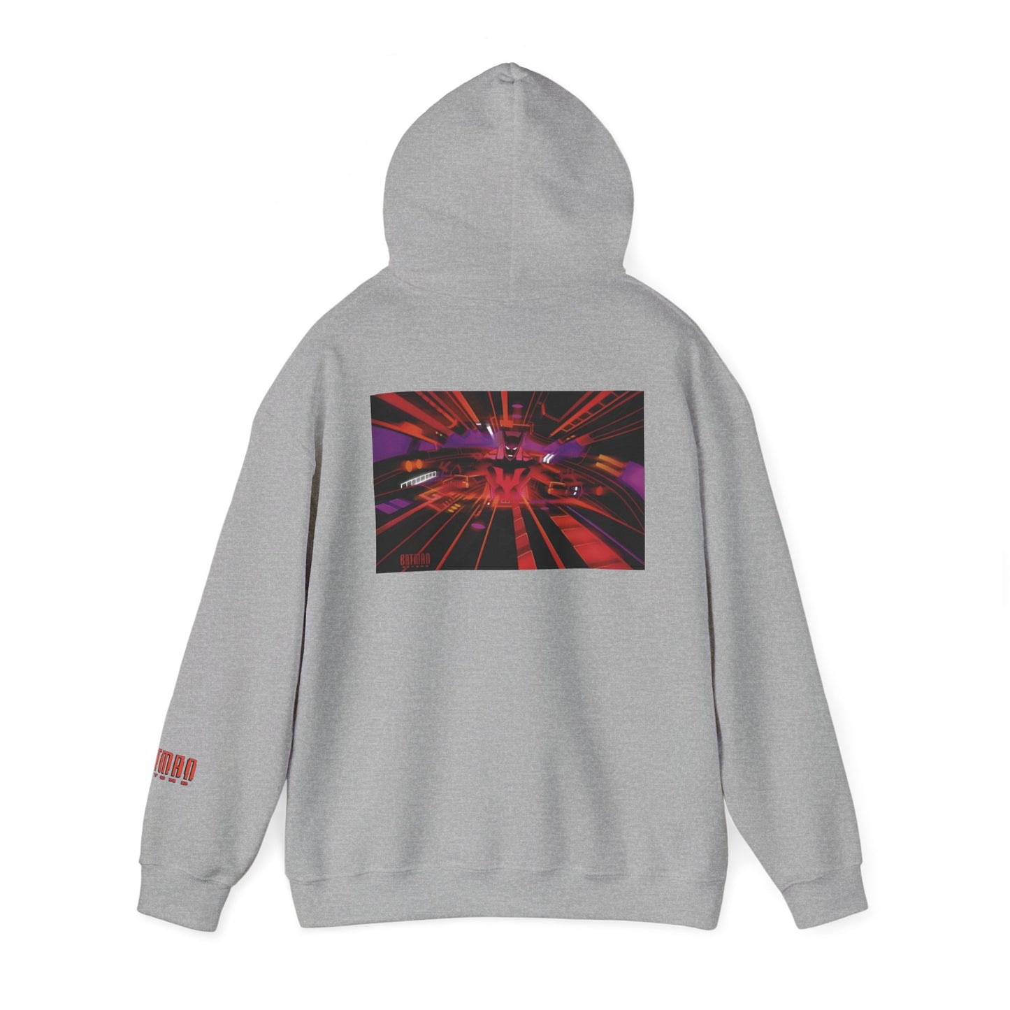 Copy of Batman Beyond Hooded Sweatshirt alternate chest bat front and back designs