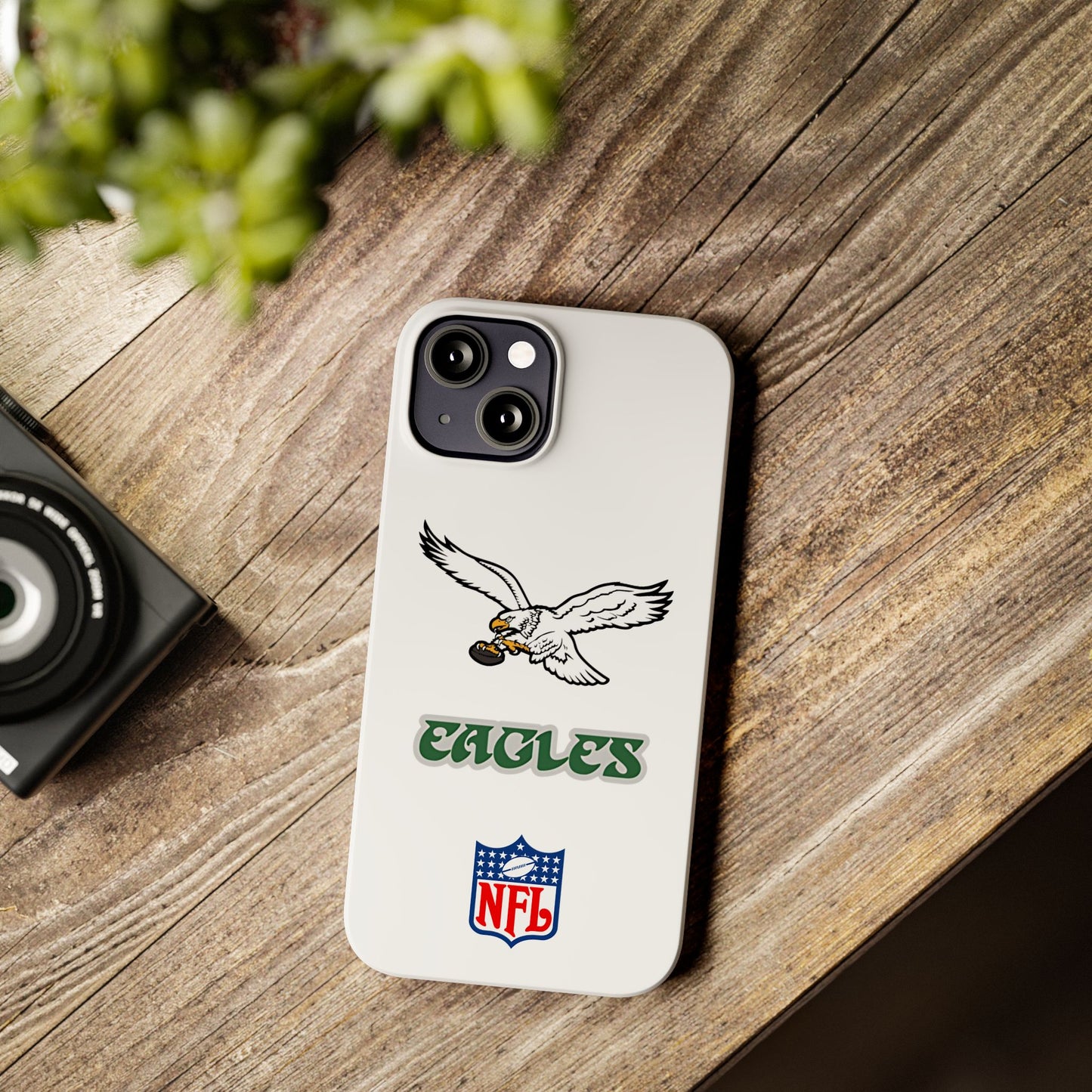 Custom Philadelphia Eagles retro cell phone case Slim Phone Cases in white