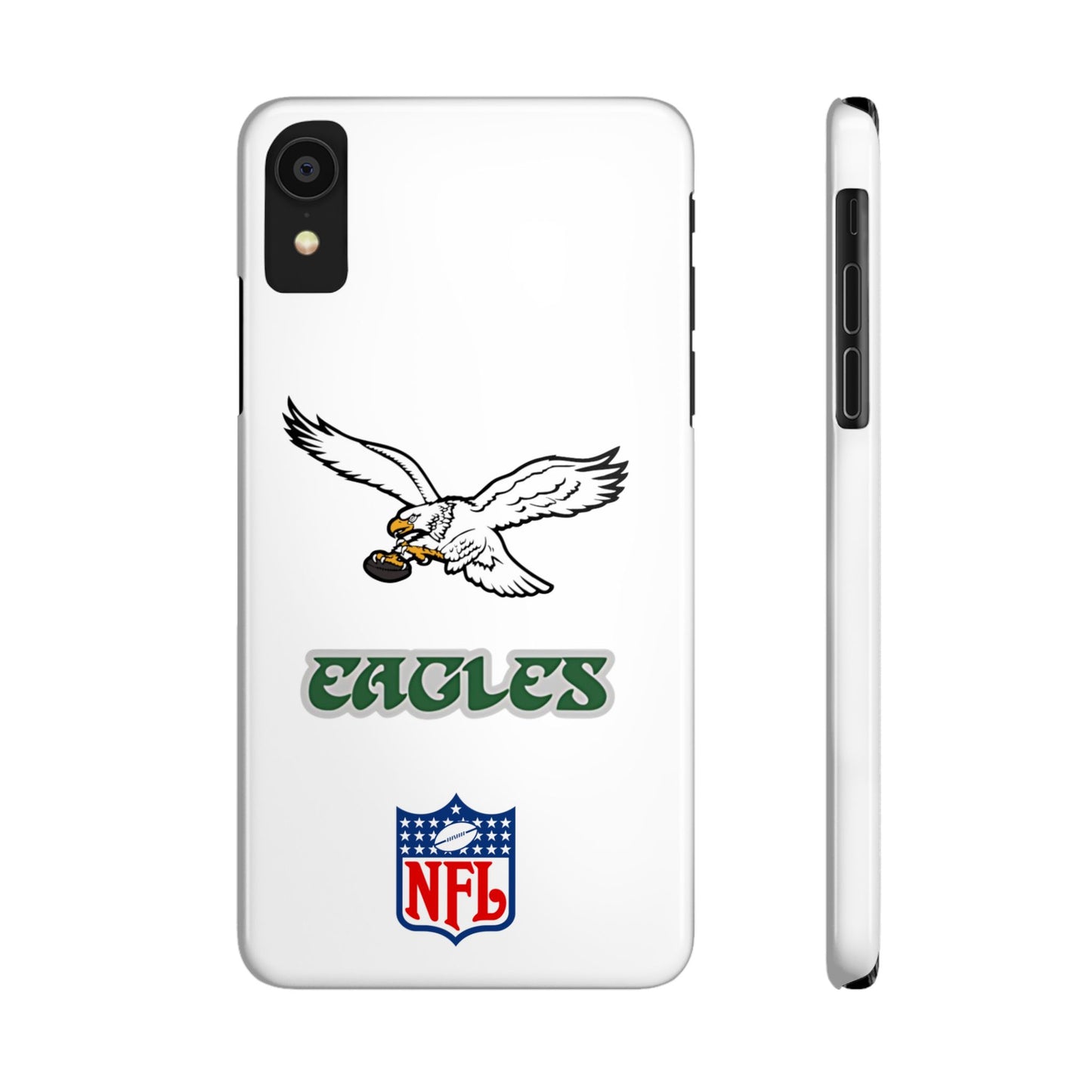 Custom Philadelphia Eagles retro cell phone case Slim Phone Cases in white