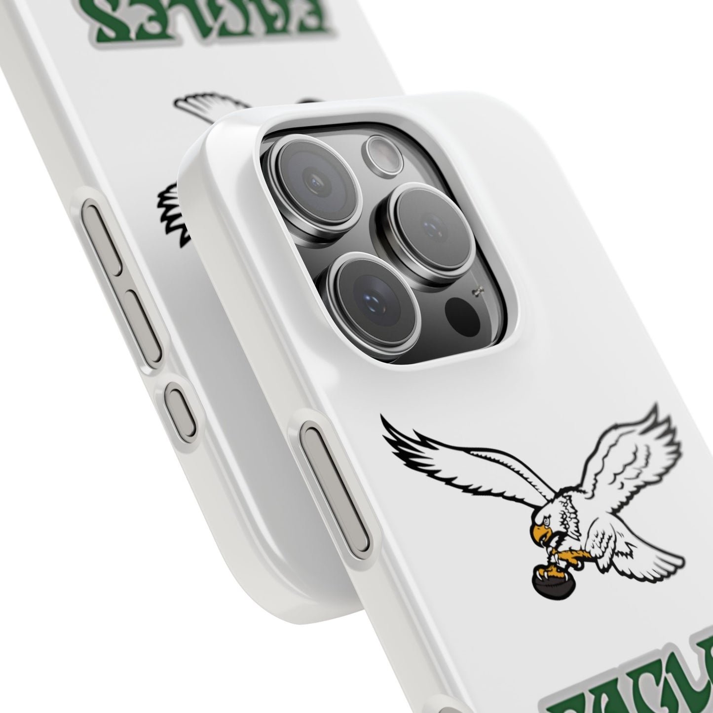 Custom Philadelphia Eagles retro cell phone case Slim Phone Cases in white