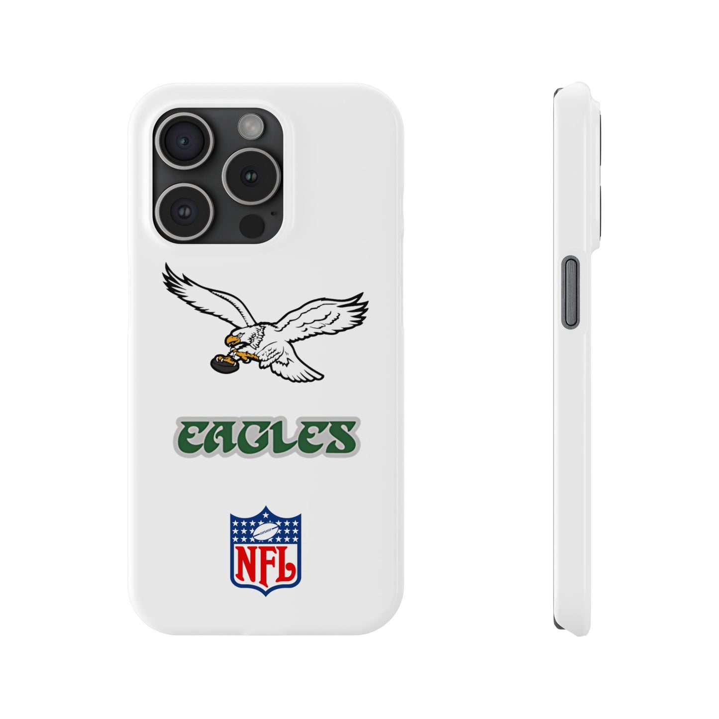 Custom Philadelphia Eagles retro cell phone case Slim Phone Cases in white
