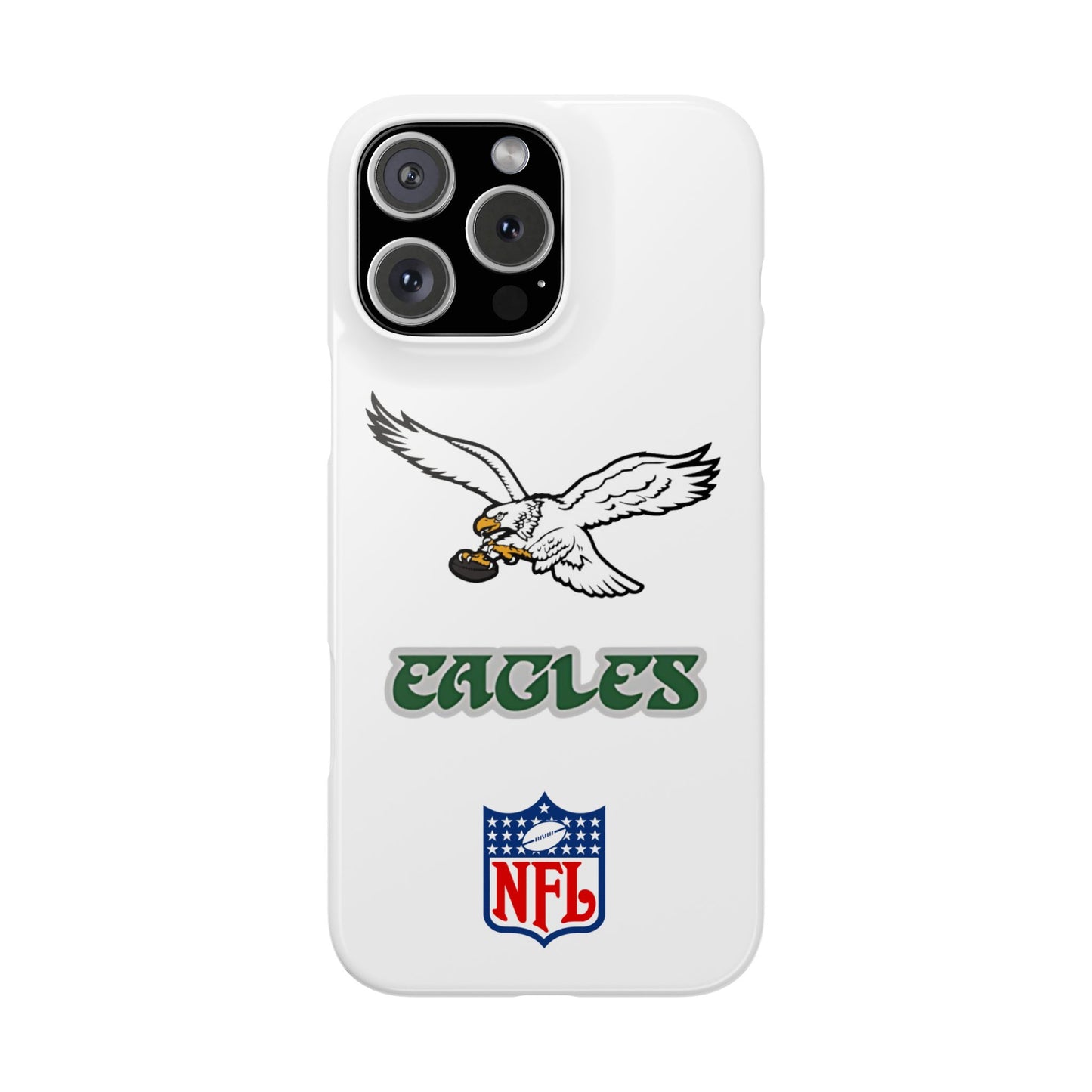 Custom Philadelphia Eagles retro cell phone case Slim Phone Cases in white