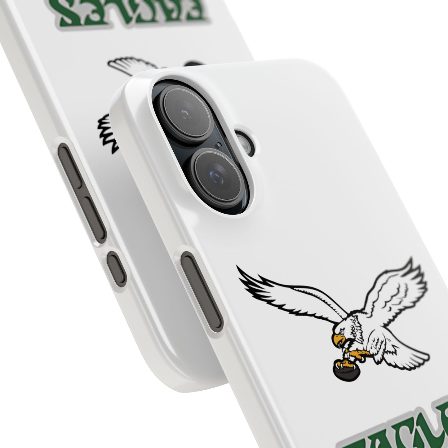 Custom Philadelphia Eagles retro cell phone case Slim Phone Cases in white