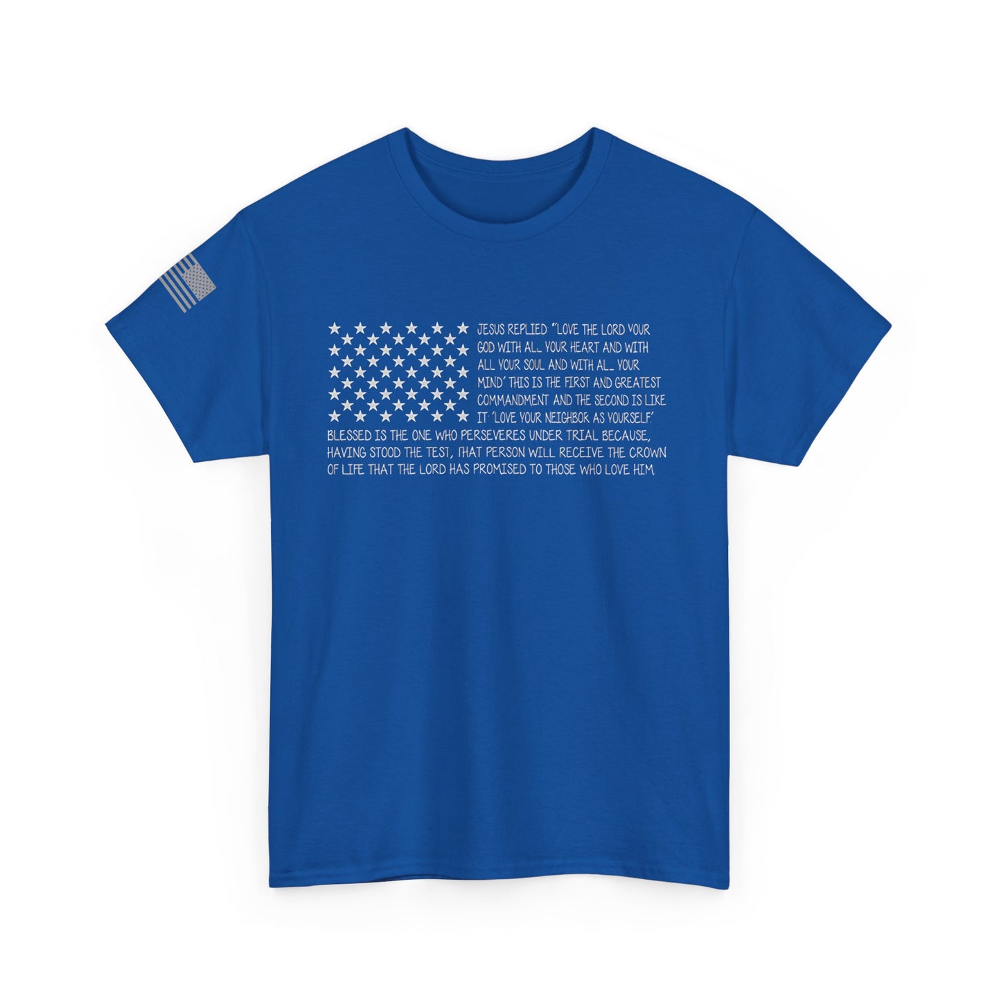 Bible t-shirt Men's USA Flag American Christian Bible Verse gift shirts
