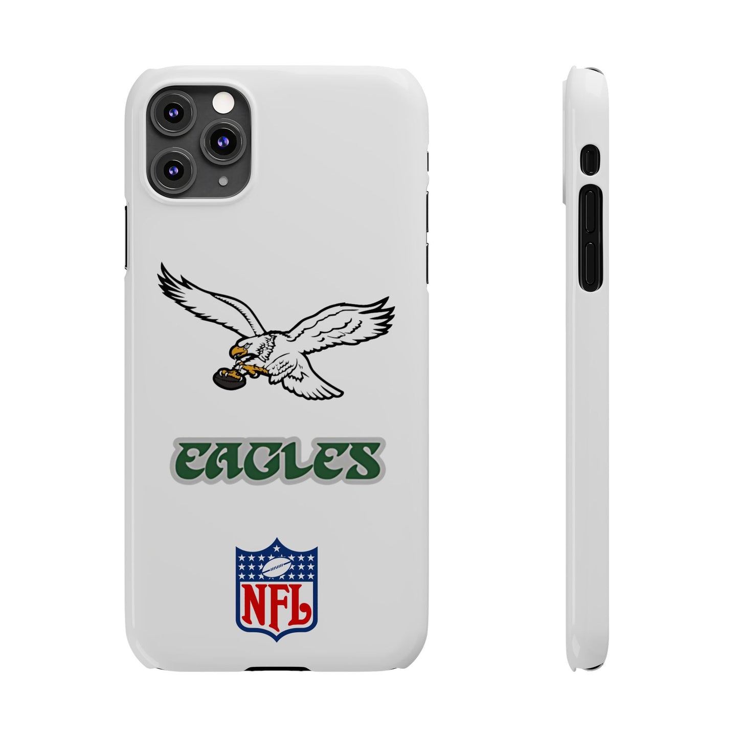 Custom Philadelphia Eagles retro cell phone case Slim Phone Cases in white