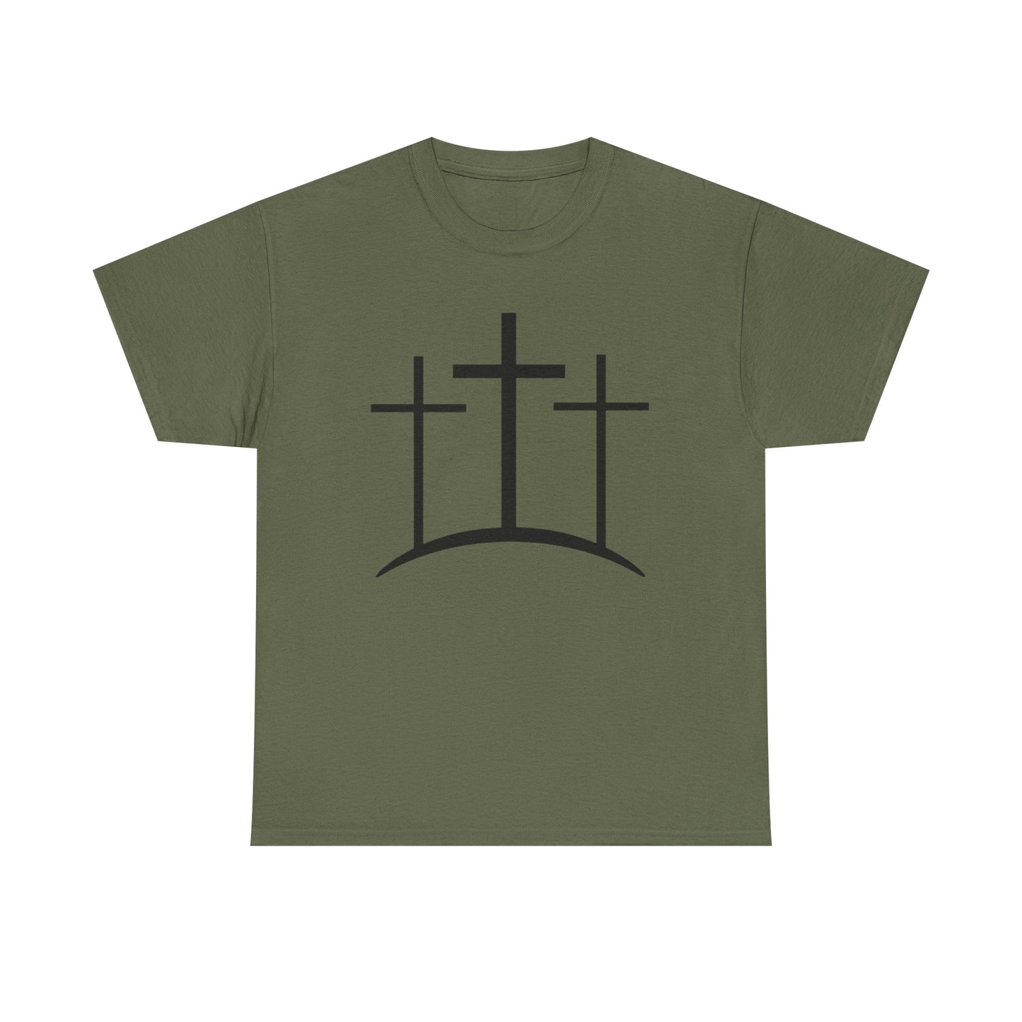 Christian t-shirt 3 crosses Unisex Heavy Cotton Tee