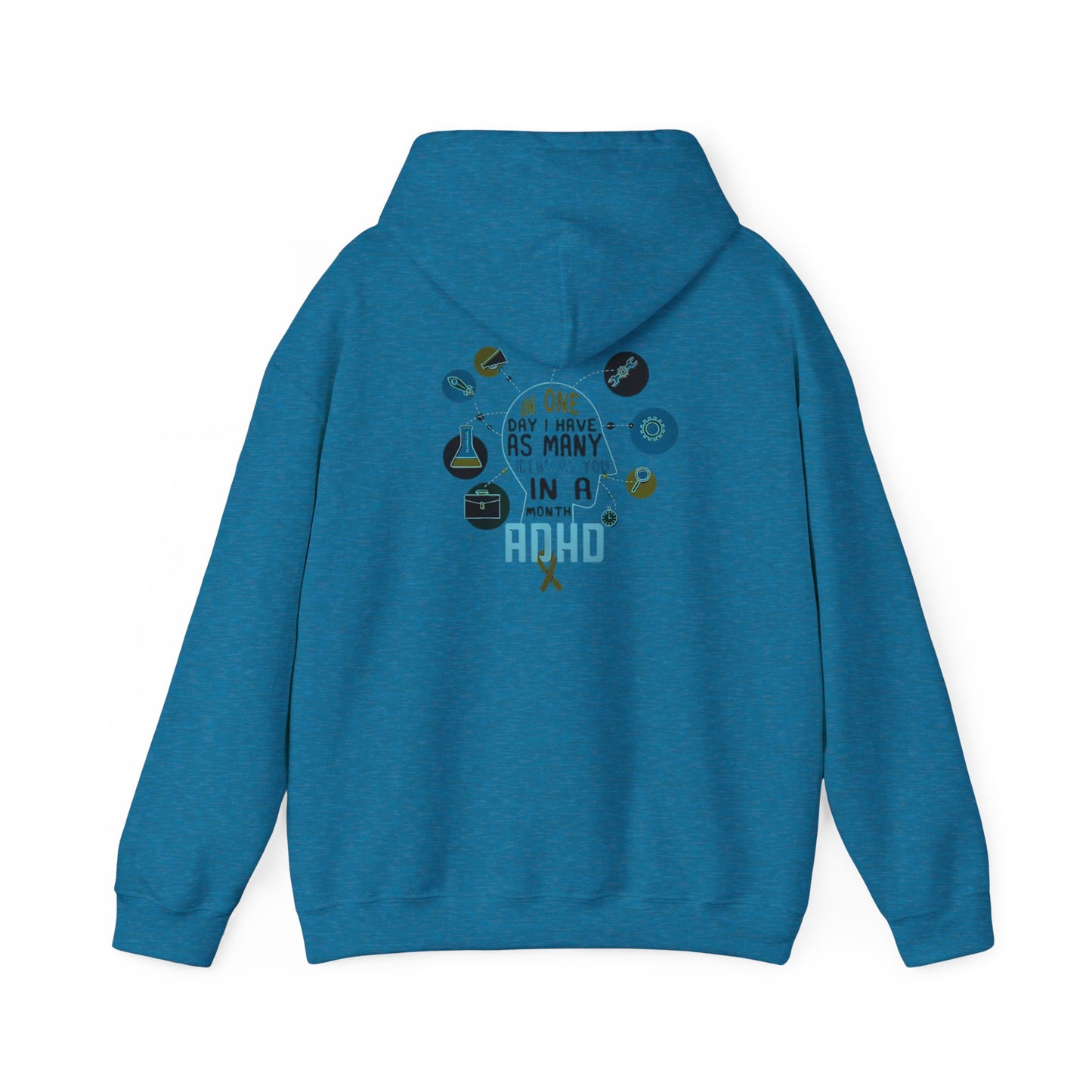 ADHD thoughts in my head Unisex Heavy Blend™ Hooded Sweatshirt