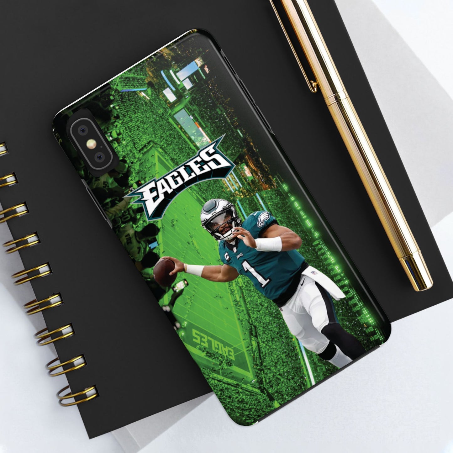 Jale n Hur ts Philadelp  hia E  agles iPhone and Samsung cell phone case
