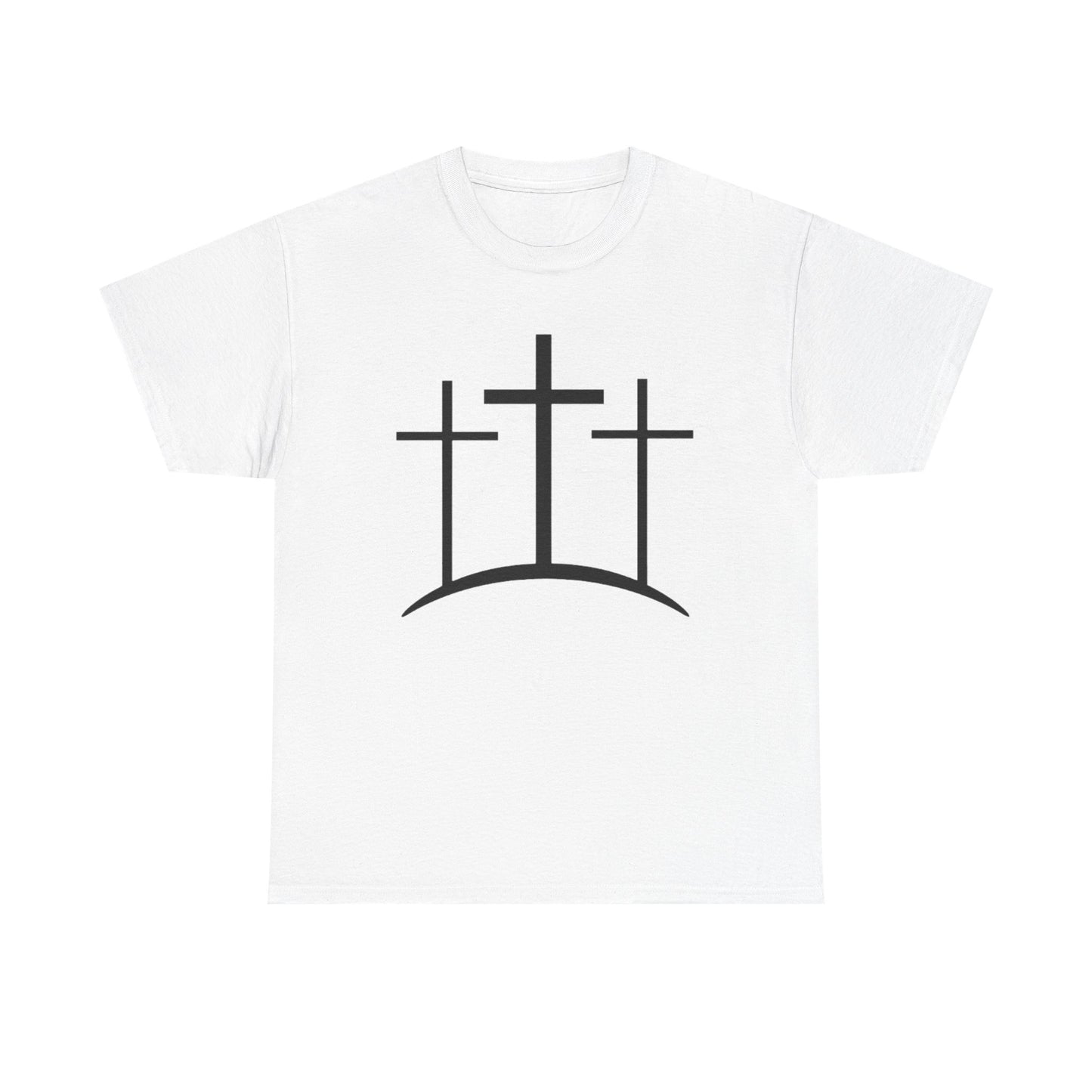 Christian t-shirt 3 crosses Unisex Heavy Cotton Tee