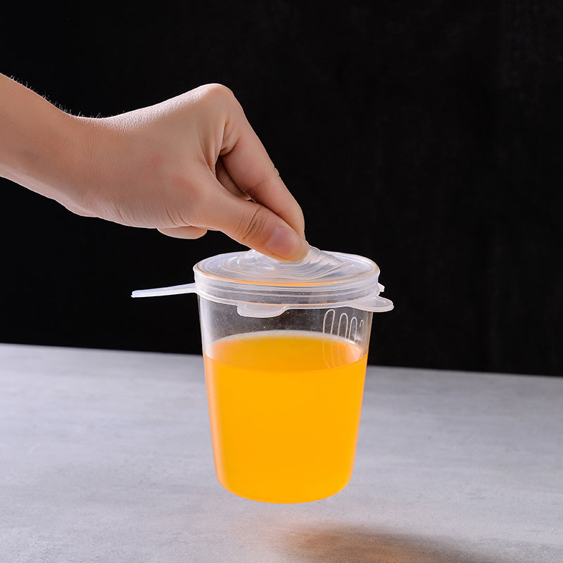 Reusable 6pcs Silicone Stretch Lids - Durable Food Storage Lids For Bowls - Dishwasher And Refrigerator Safe Storage