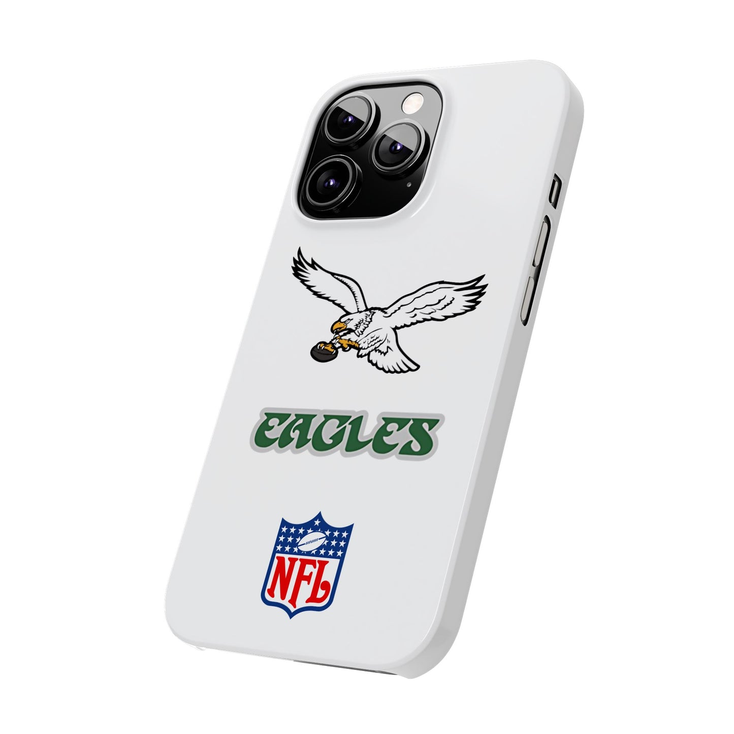 Custom Philadelphia Eagles retro cell phone case Slim Phone Cases in white