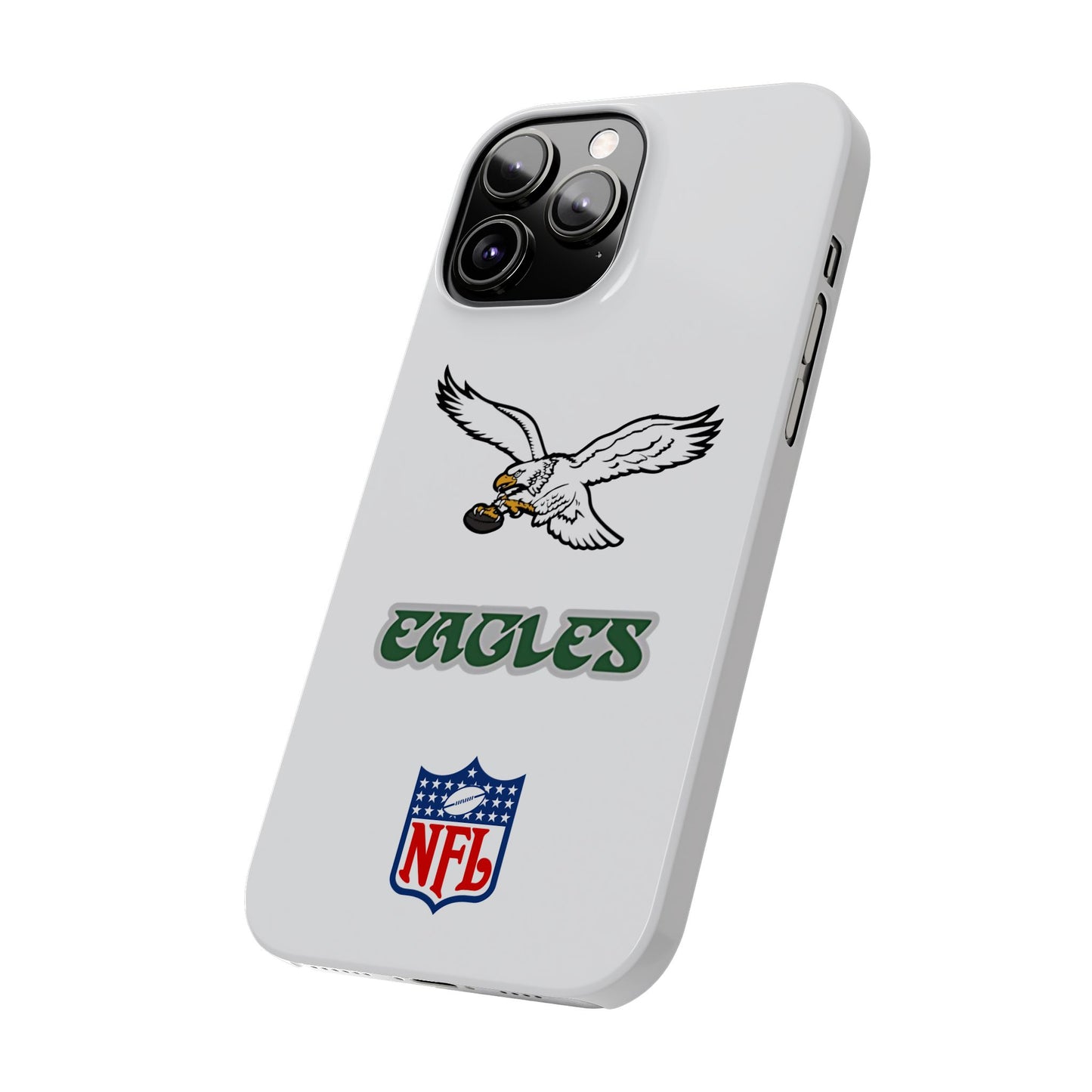 Custom Philadelphia Eagles retro cell phone case Slim Phone Cases in white