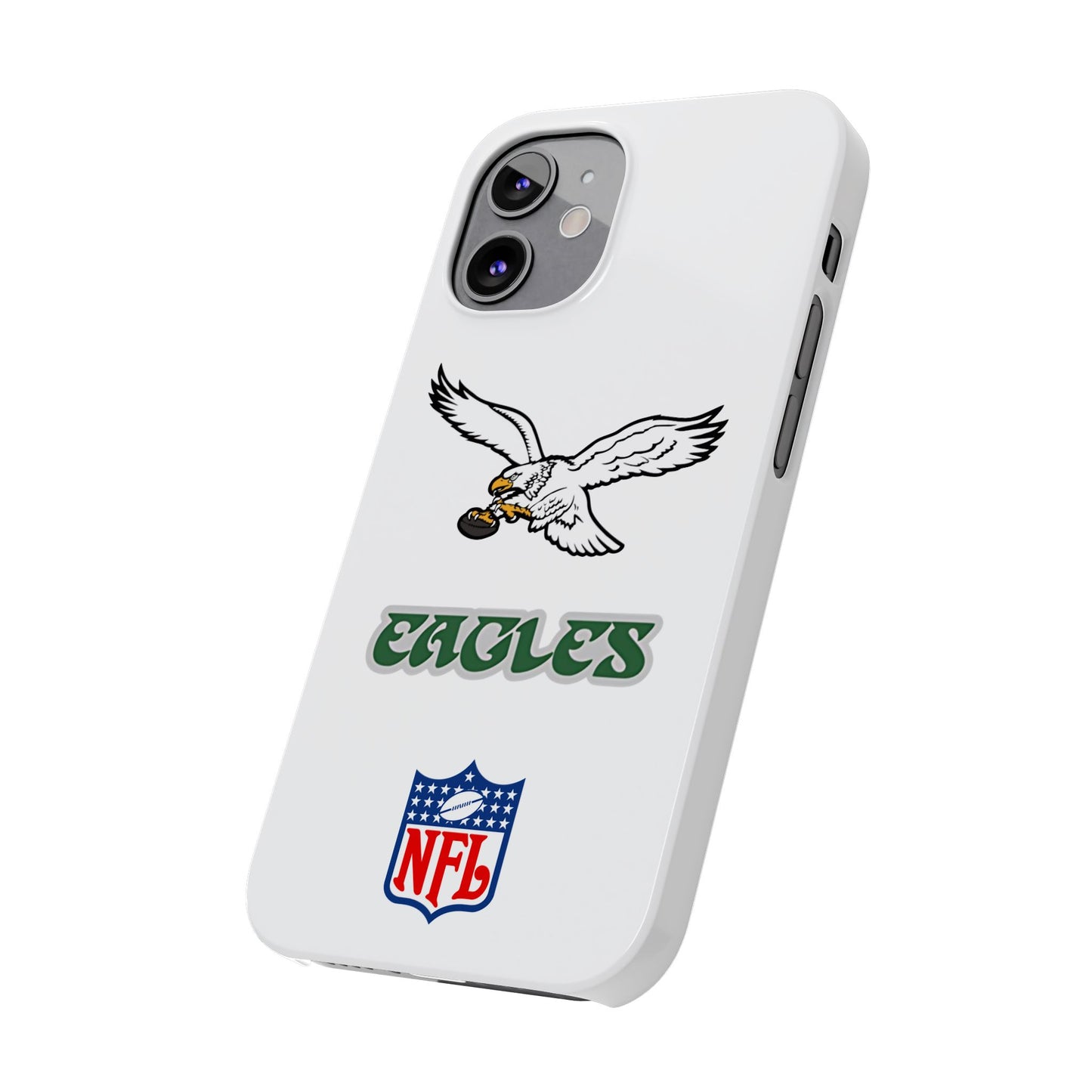Custom Philadelphia Eagles retro cell phone case Slim Phone Cases in white