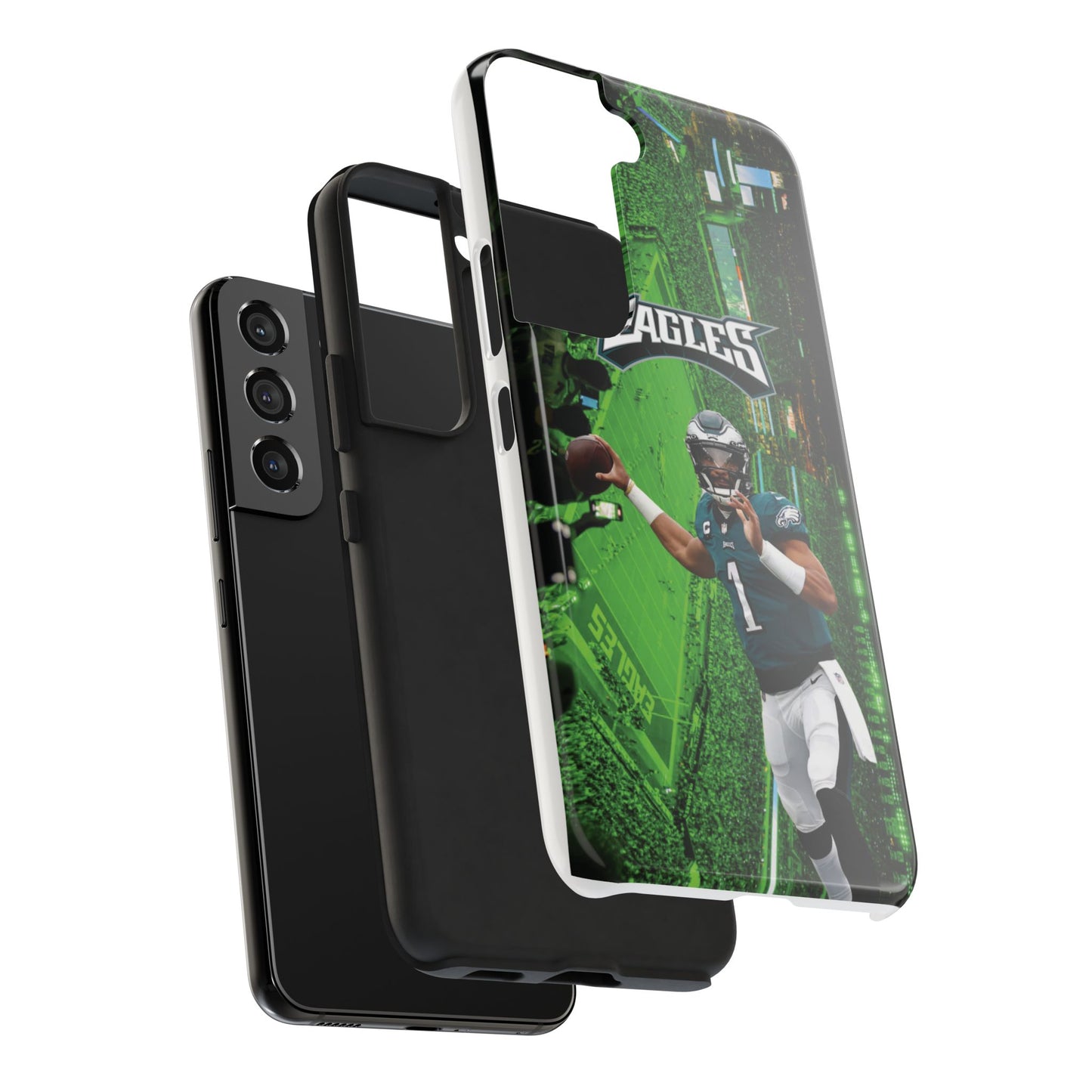 Jale n Hur ts Philadelp  hia E  agles iPhone and Samsung cell phone case