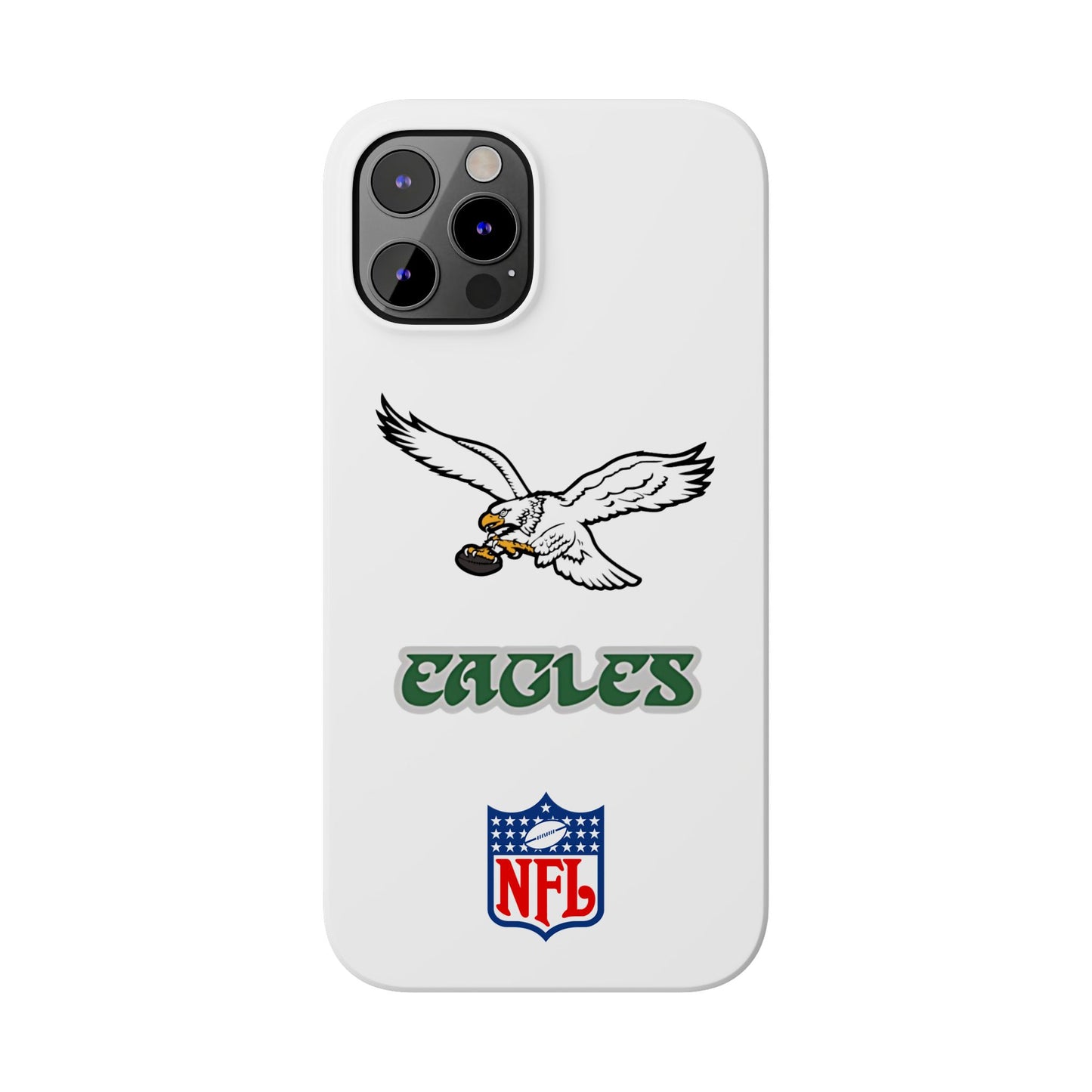 Custom Philadelphia Eagles retro cell phone case Slim Phone Cases in white
