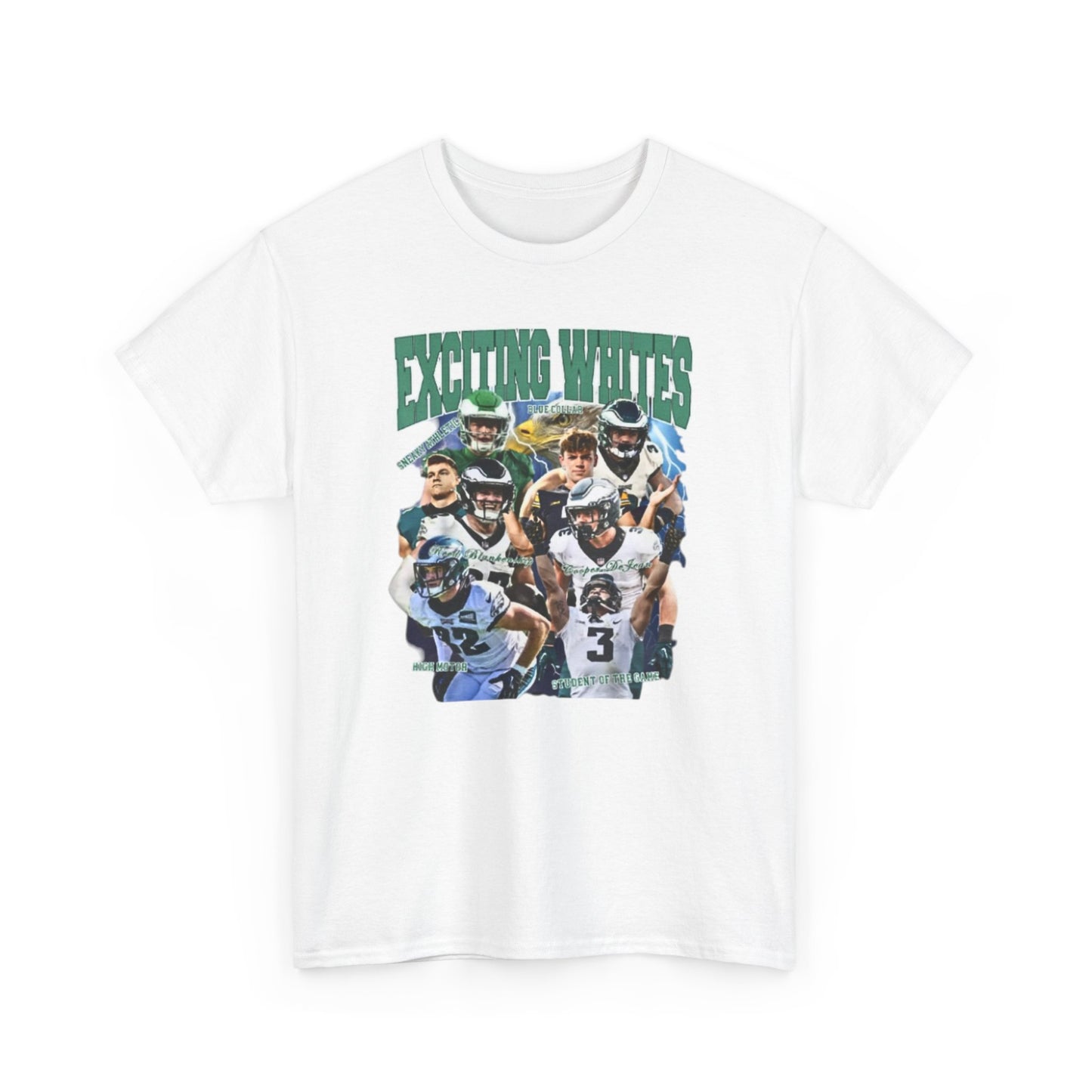 Cooper Dejean exciting whites shirt