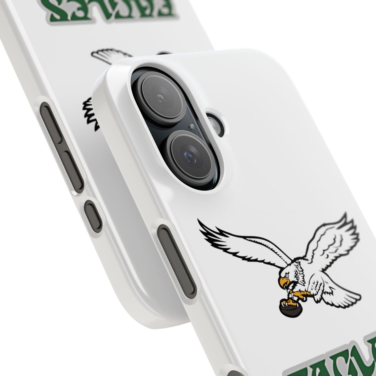 Custom Philadelphia Eagles retro cell phone case Slim Phone Cases in white