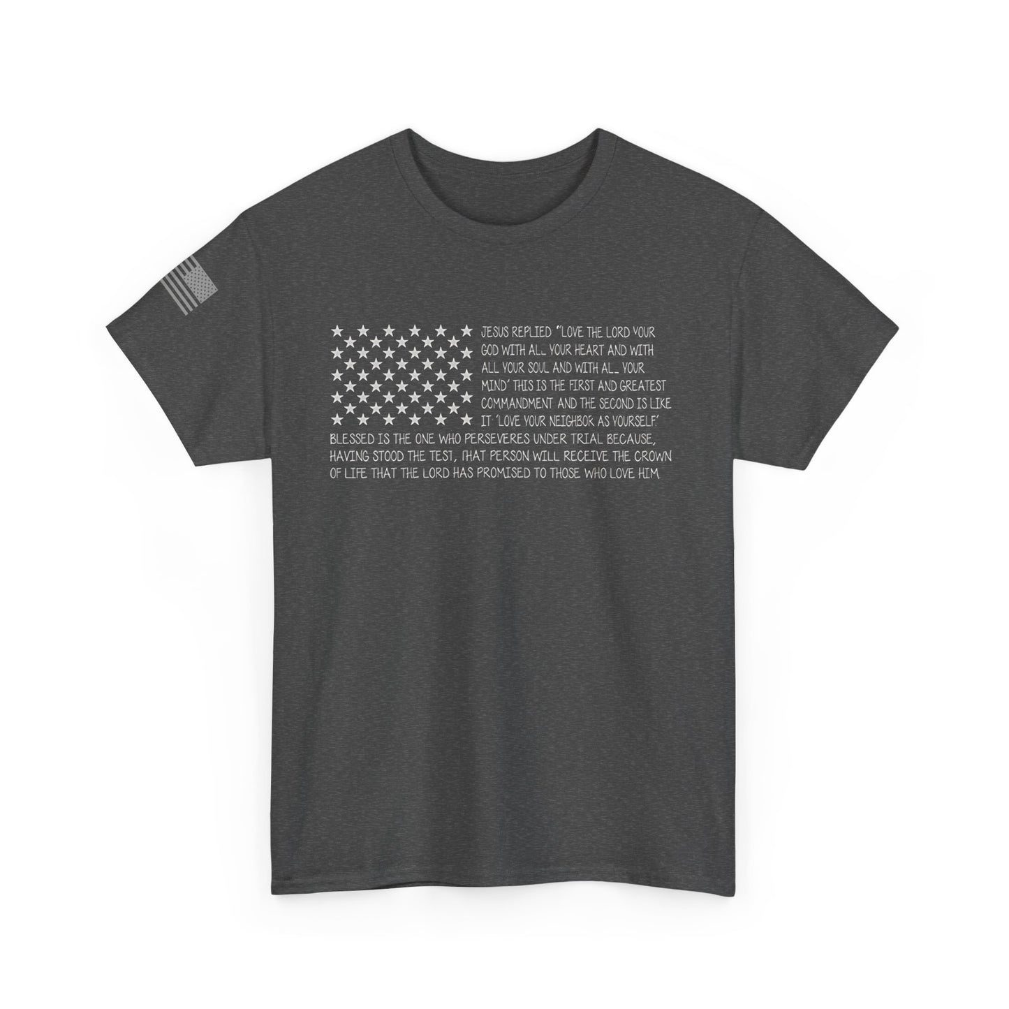 Bible t-shirt Men's USA Flag American Christian Bible Verse gift shirts
