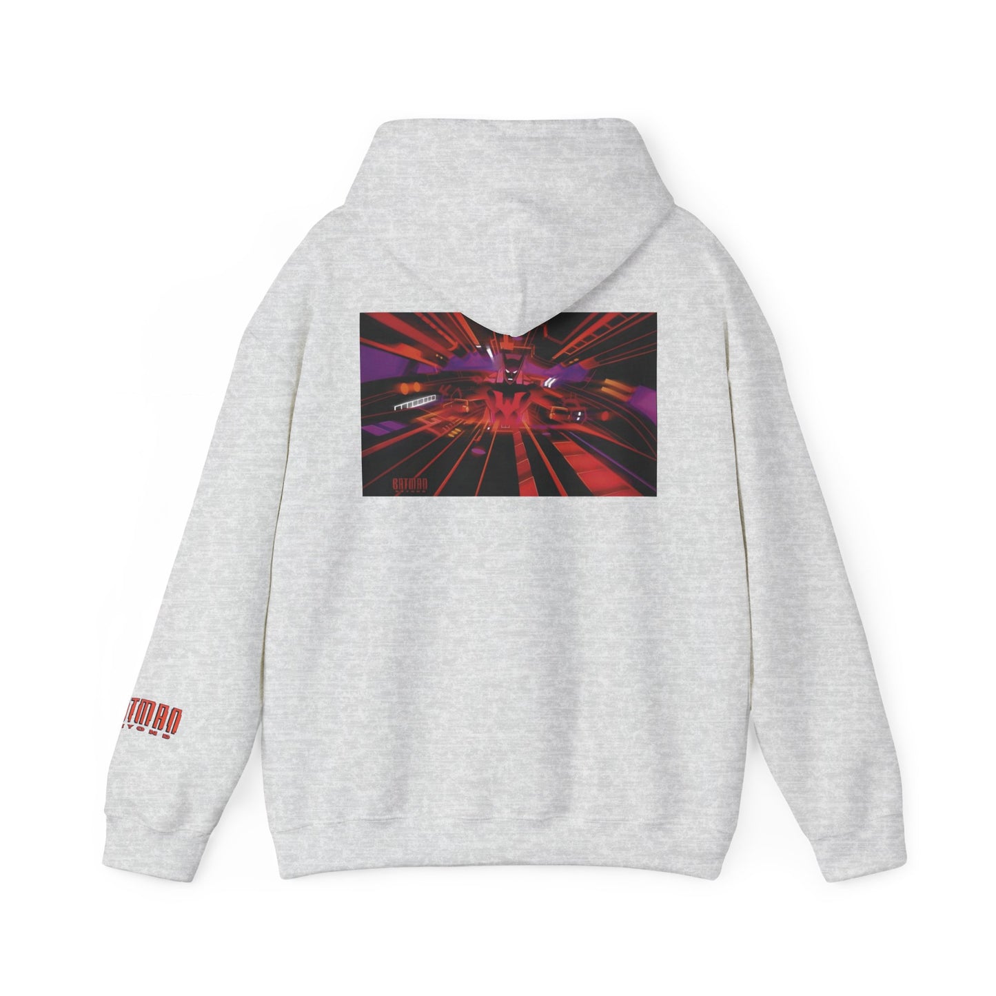 Copy of Batman Beyond Hooded Sweatshirt alternate chest bat front and back designs