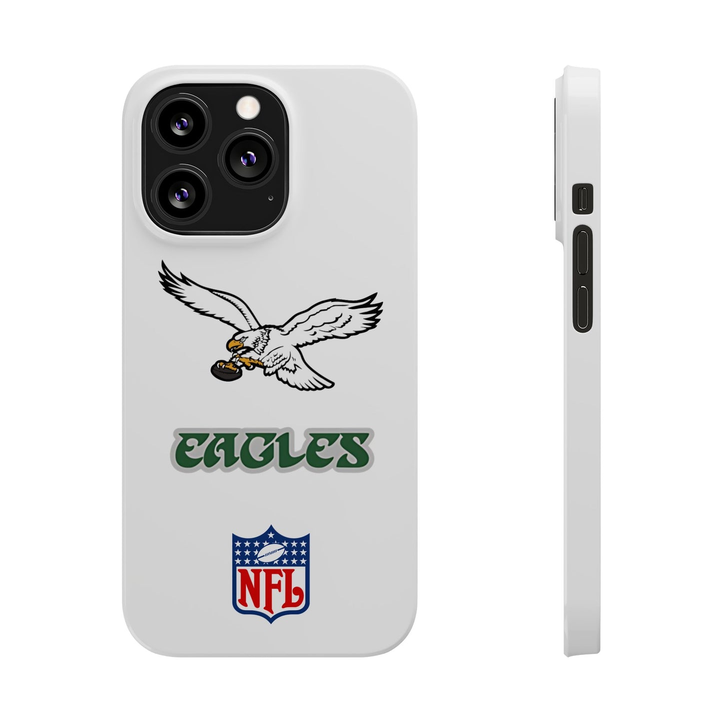 Custom Philadelphia Eagles retro cell phone case Slim Phone Cases in white