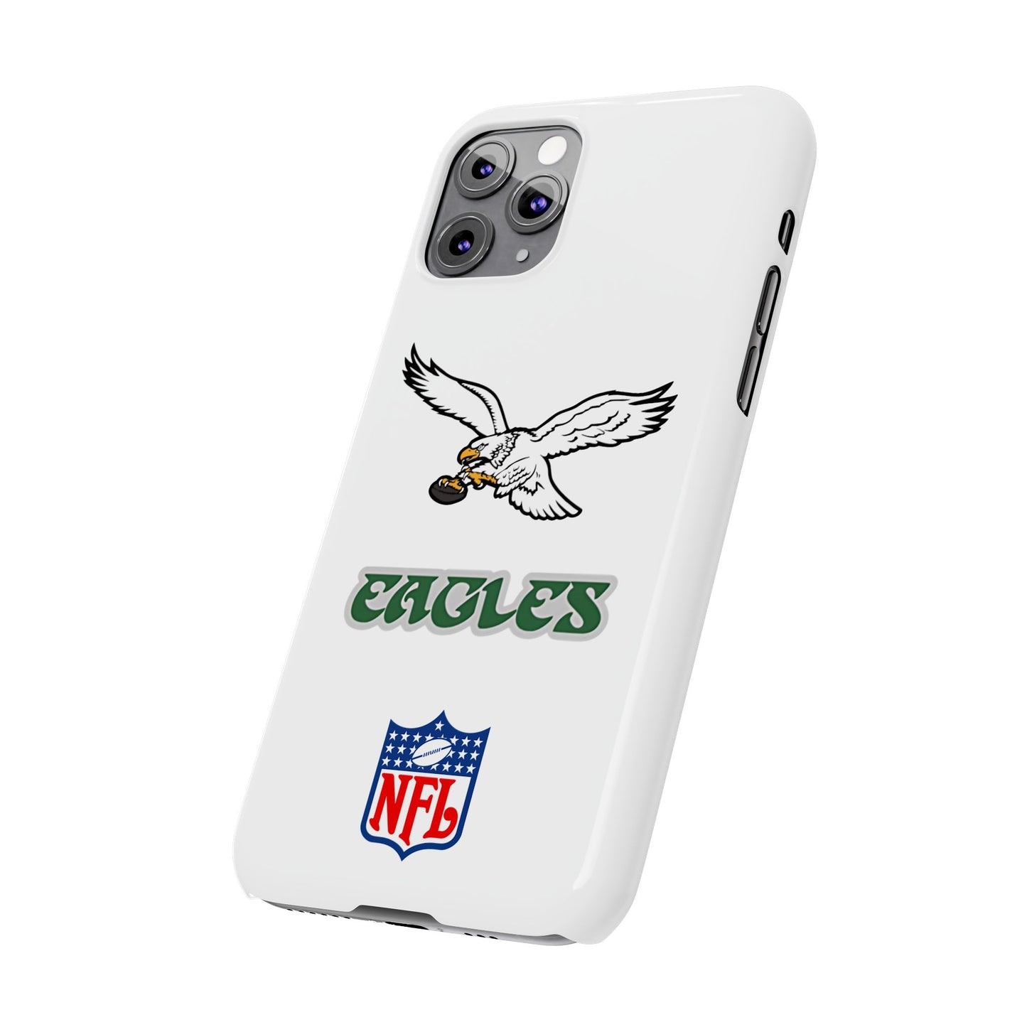 Custom Philadelphia Eagles retro cell phone case Slim Phone Cases in white