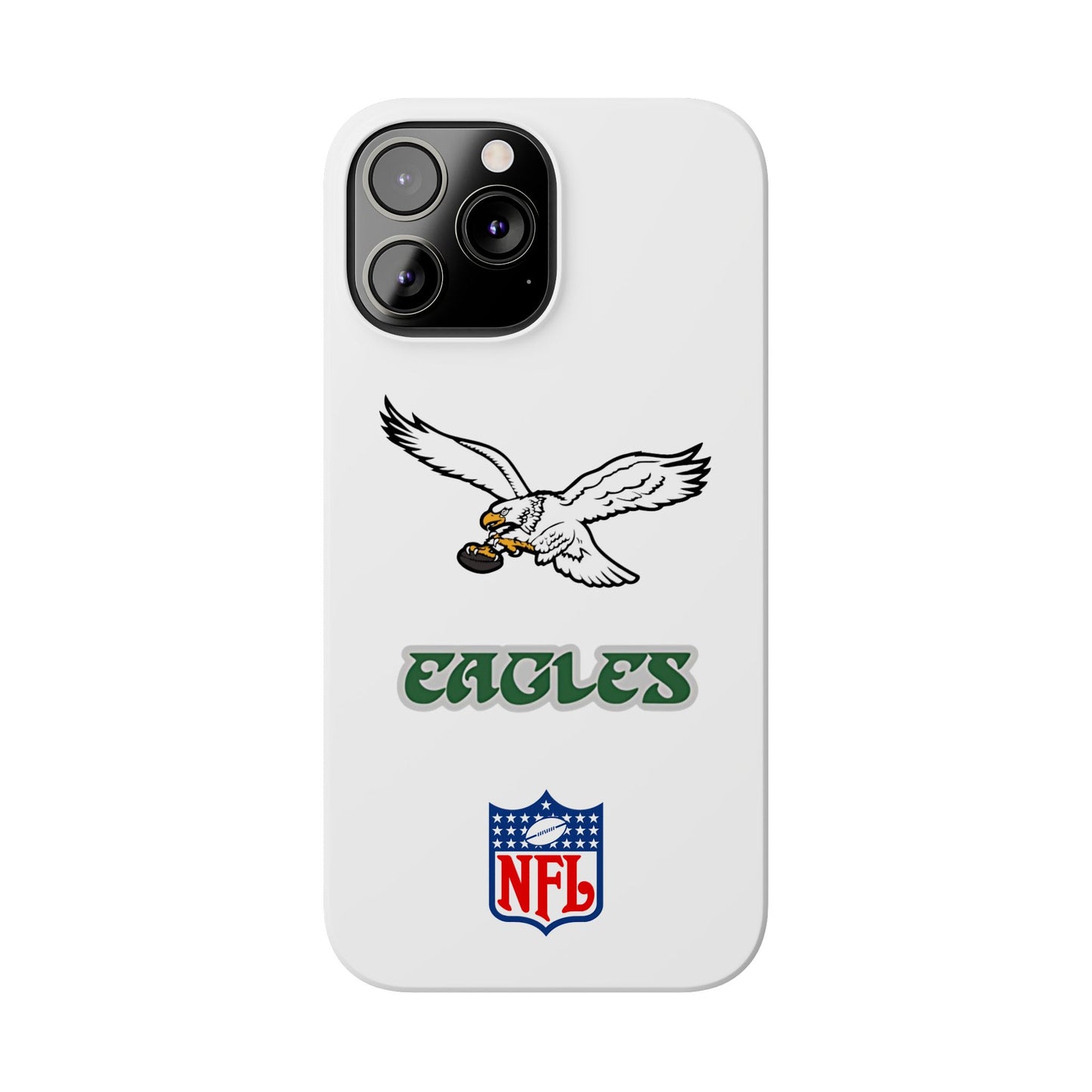 Custom Philadelphia Eagles retro cell phone case Slim Phone Cases in white