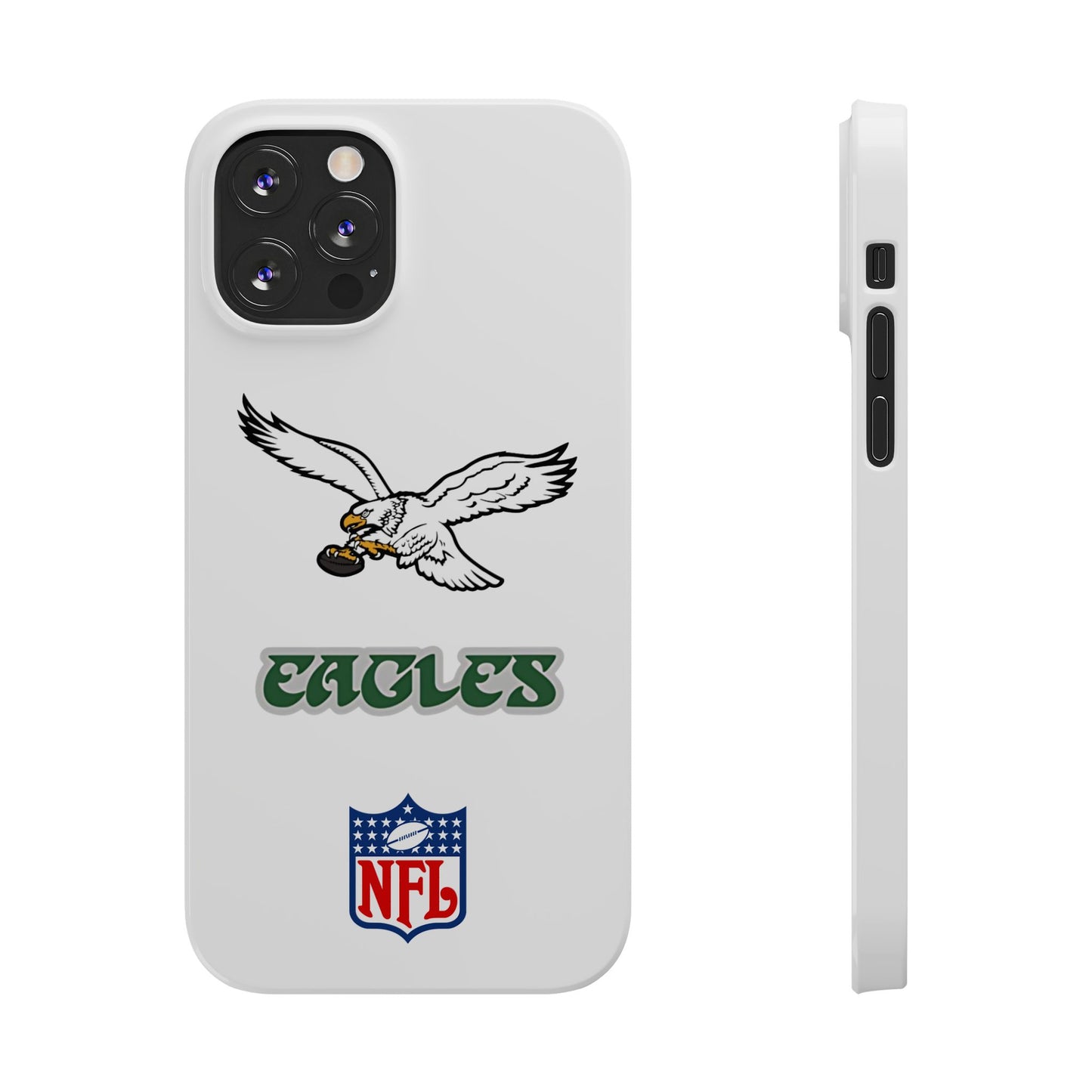 Custom Philadelphia Eagles retro cell phone case Slim Phone Cases in white