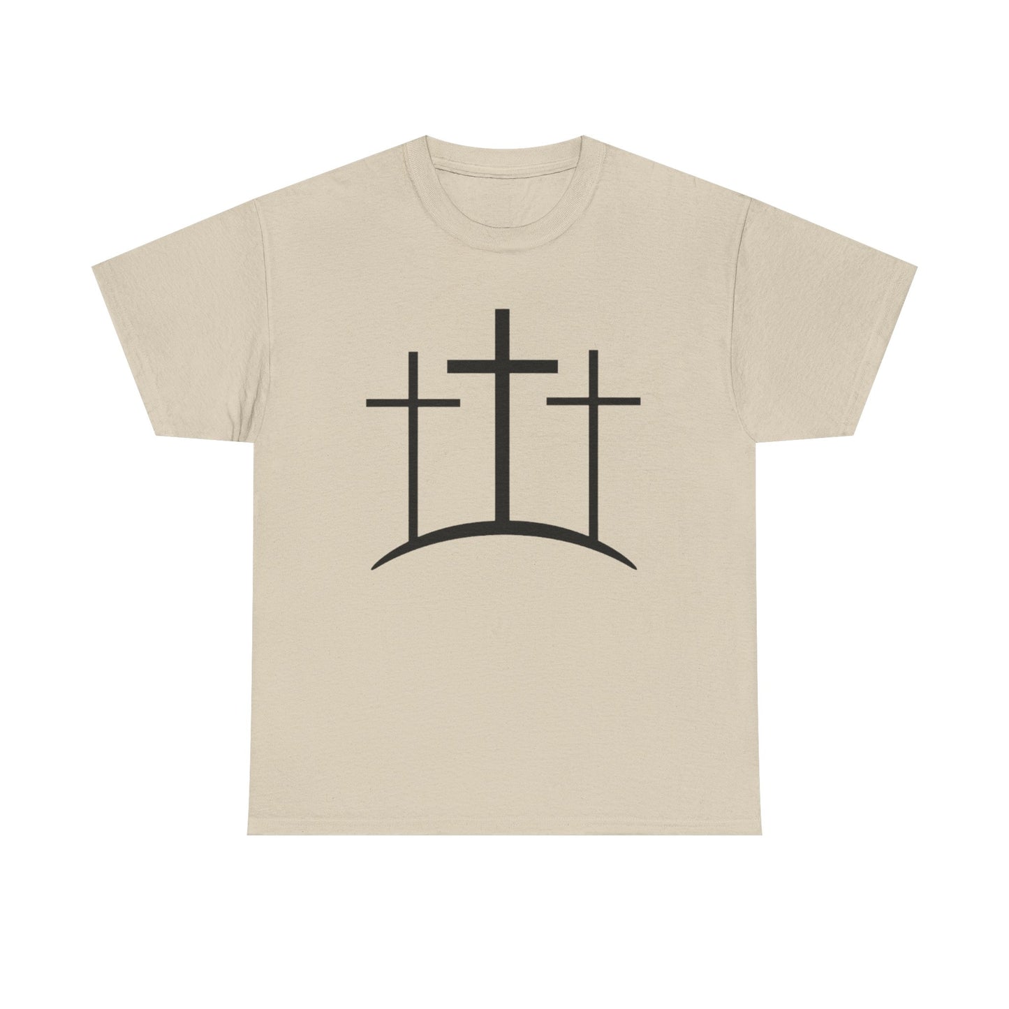 Christian t-shirt 3 crosses Unisex Heavy Cotton Tee